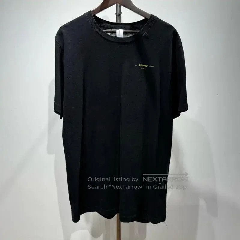 Off-White Off-White Black Cotton Blend T-Shirt for Men . Size US XL / EU 56 / 4 - 1 Thumbnail