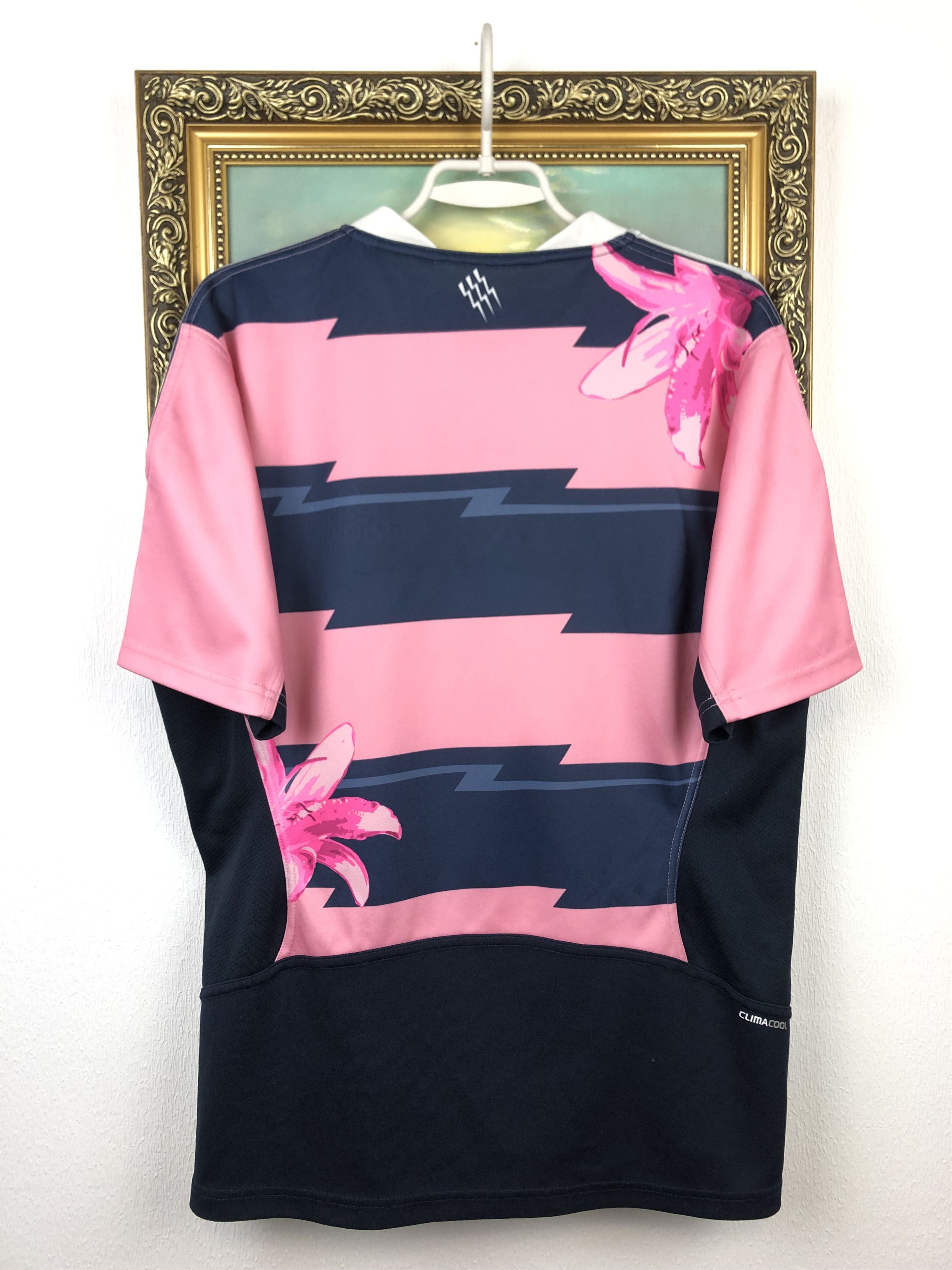 Adidas Adidas SF Stade Francais Paris Rugby Jersey Shirt Rare Size US L / EU 52-54 / 3 - 11 Thumbnail