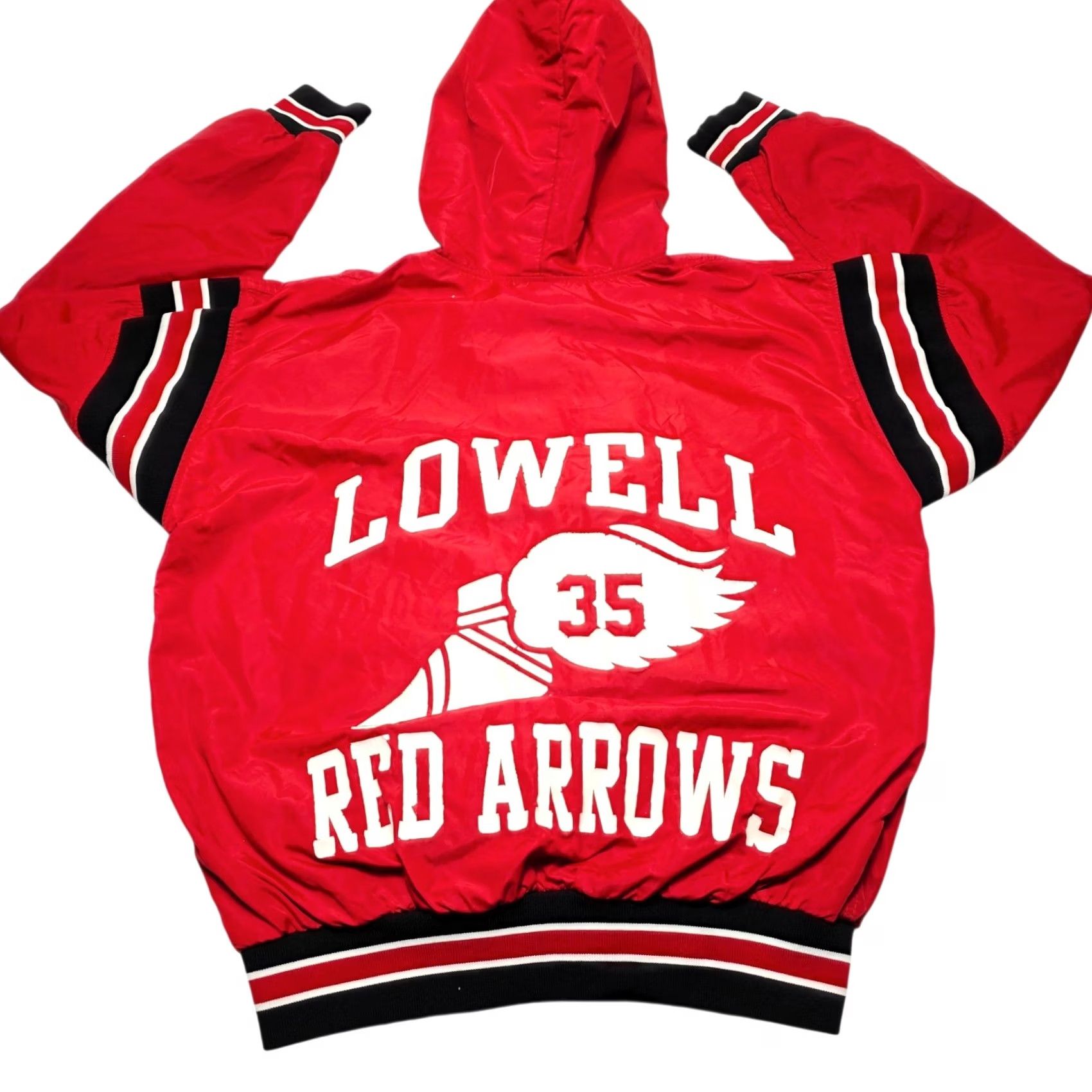 Russell Athletic VINTAGE Russell Athletic Pullover Windbreaker Jacket M Red Mens 90s USA Made Athletic Style arrowed Size US M / EU 48-50 / 2 - 2 Thumbnail