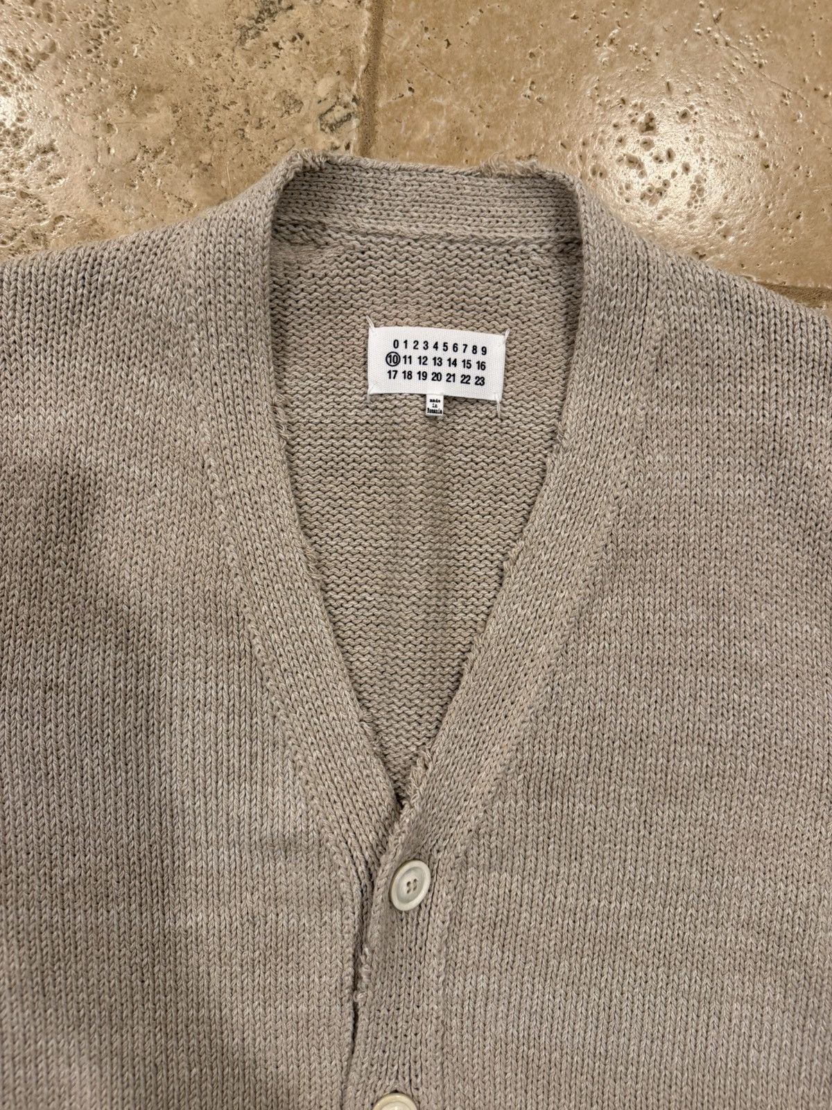 Maison Margiela Maison Margiela SS22 Ditressed Neutrals Cardigan Sweater Size US S / EU 44-46 / 1 - 8 Thumbnail