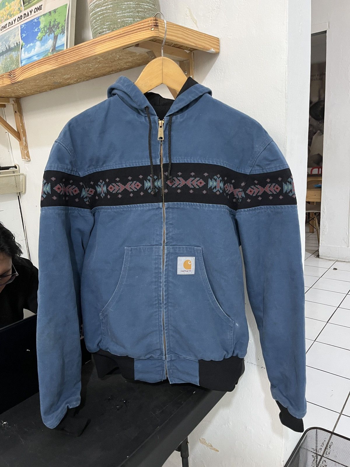 Carhartt Rare vintage Carhartt aztec active southwest JR0115 blue