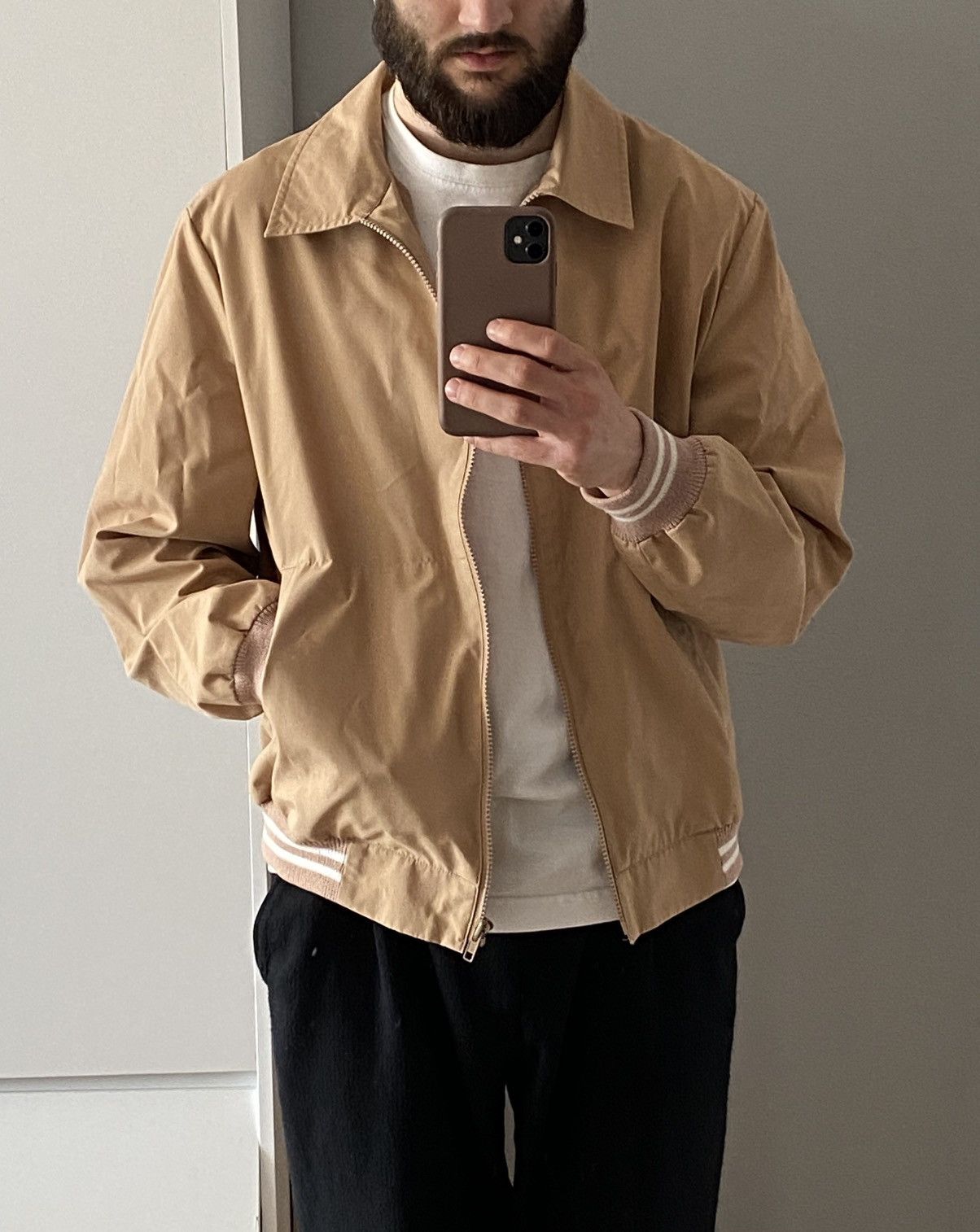 Vintage Vintage 80’s Casual Beige Basic Light Jacket Size US M / EU 48-50 / 2 - 1 Thumbnail