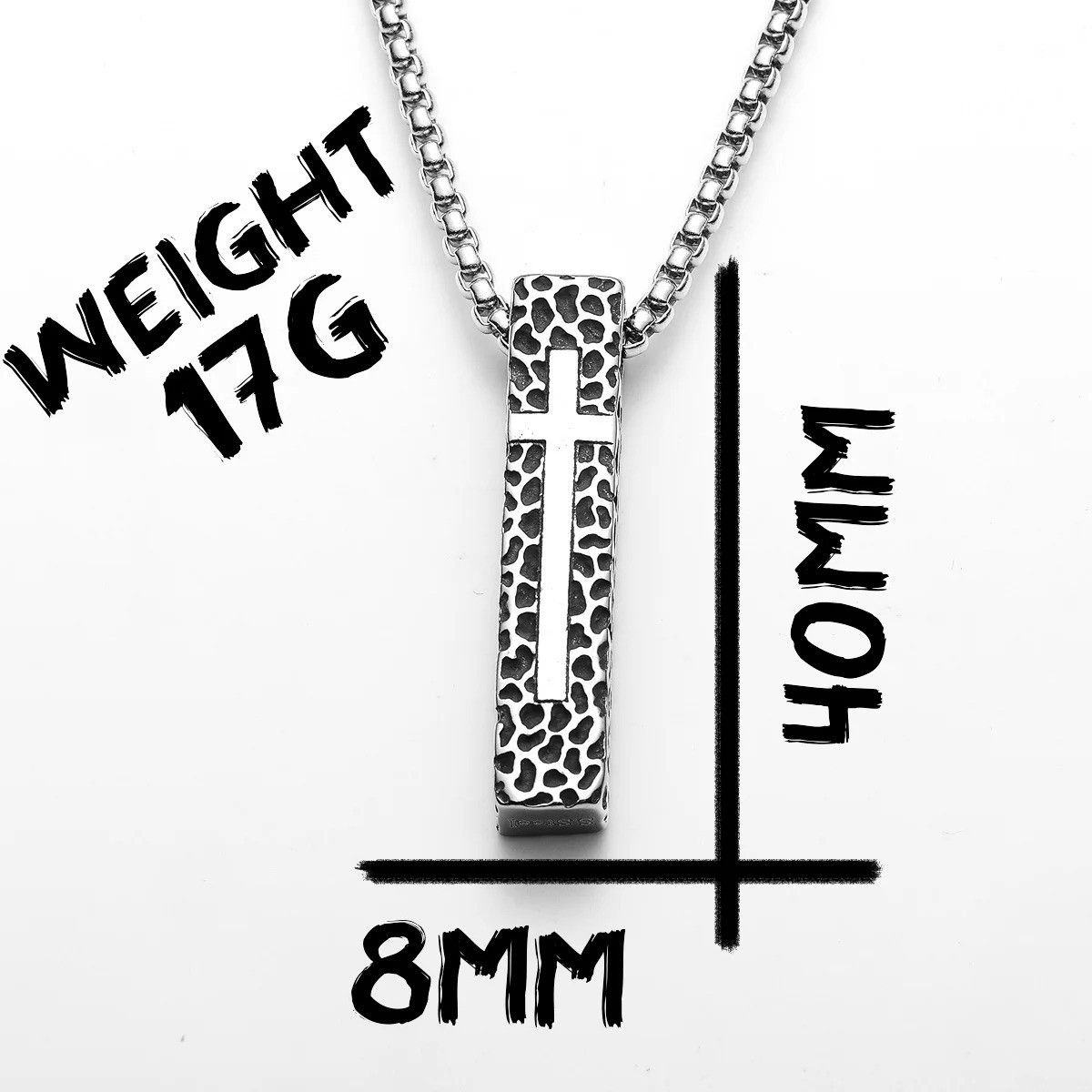 Other Texture Cross Pendant Accessories Necklace Gifts For Him Size ONE SIZE - 6 Thumbnail