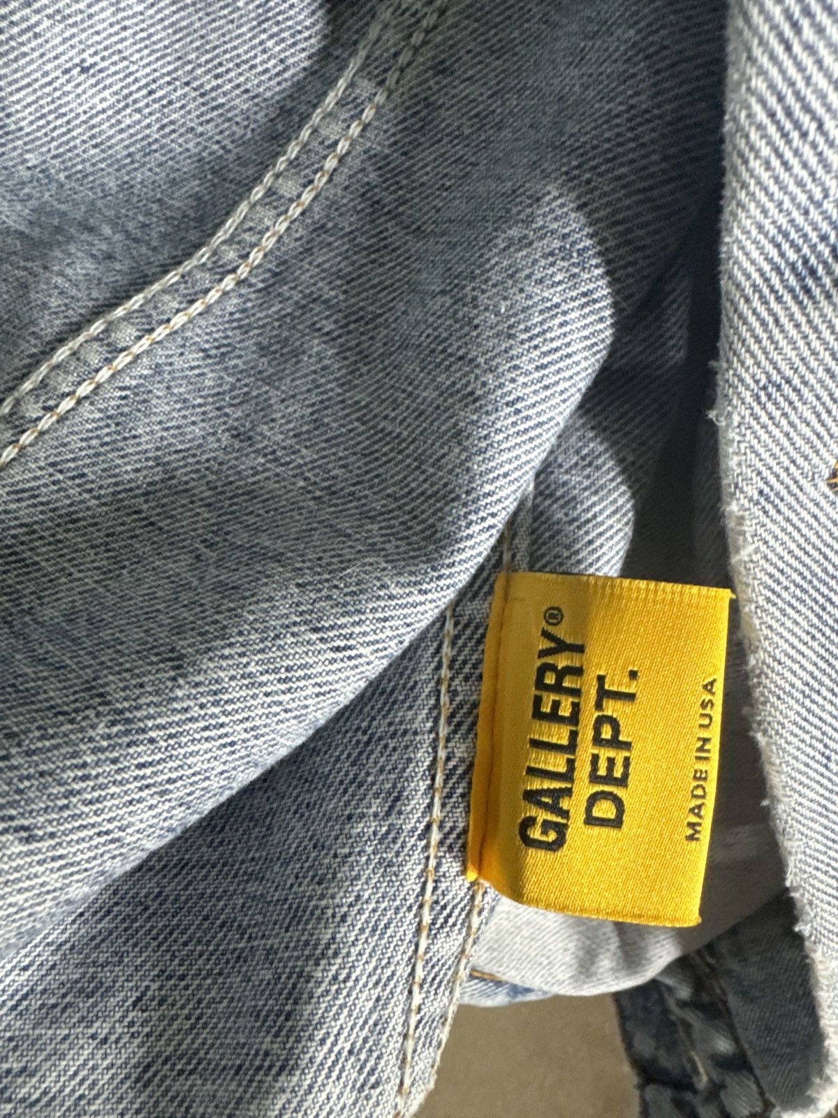 Gallery Dept. Gallery dept. logo-print denim jean jacket Size US L / EU 52-54 / 3 - 5 Thumbnail