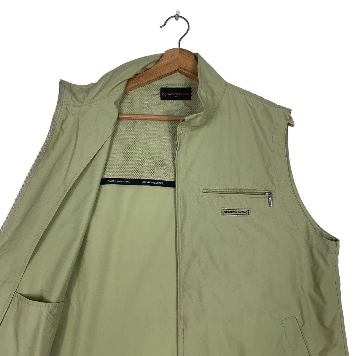 Gianni Valentino GIANNI VALENTINO Green Vest #0438-C20 Size US L / EU 52-54 / 3 - 11 Thumbnail