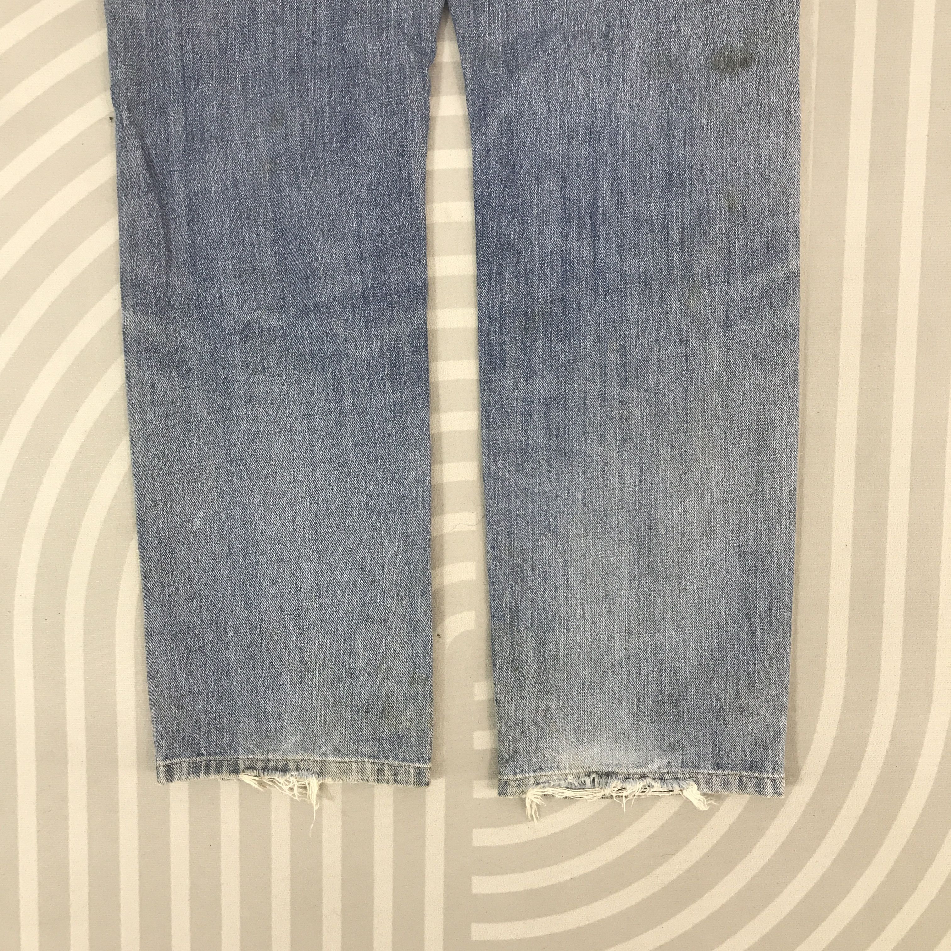 Uniqlo Vintage Uniqlo Japan Distressed Denim Pants Size US 32 / EU 48 - 6 Thumbnail