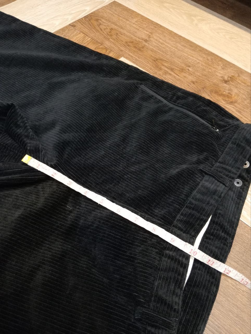 Emporio Armani EMPORIO ARMANI MATT LINE BLACK CORDUROY PANTS Size US 38 / EU 54 - 11 Thumbnail