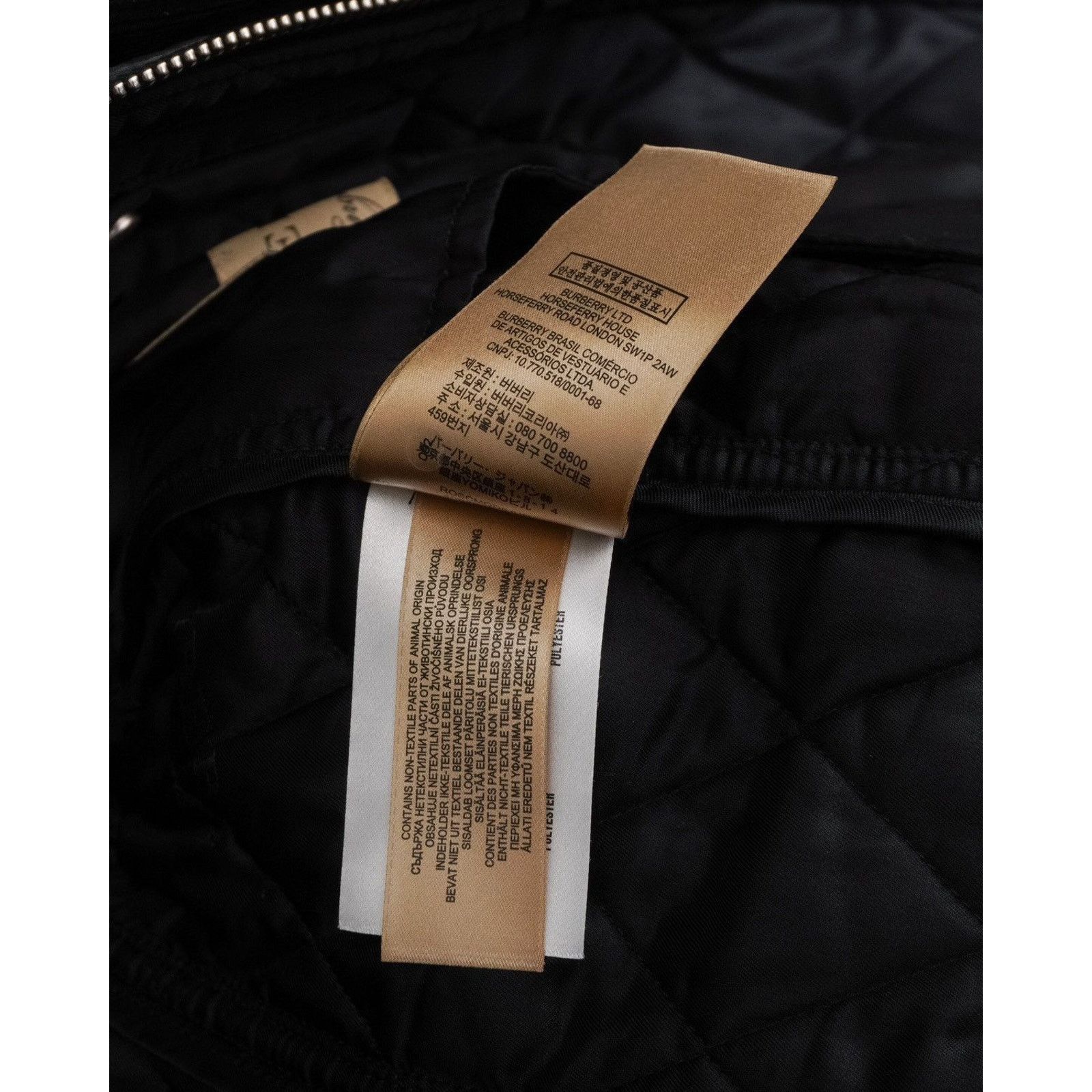Burberry Burberry quilted cord collar black lamb leather jacket Size US L / EU 52-54 / 3 - 23 Thumbnail