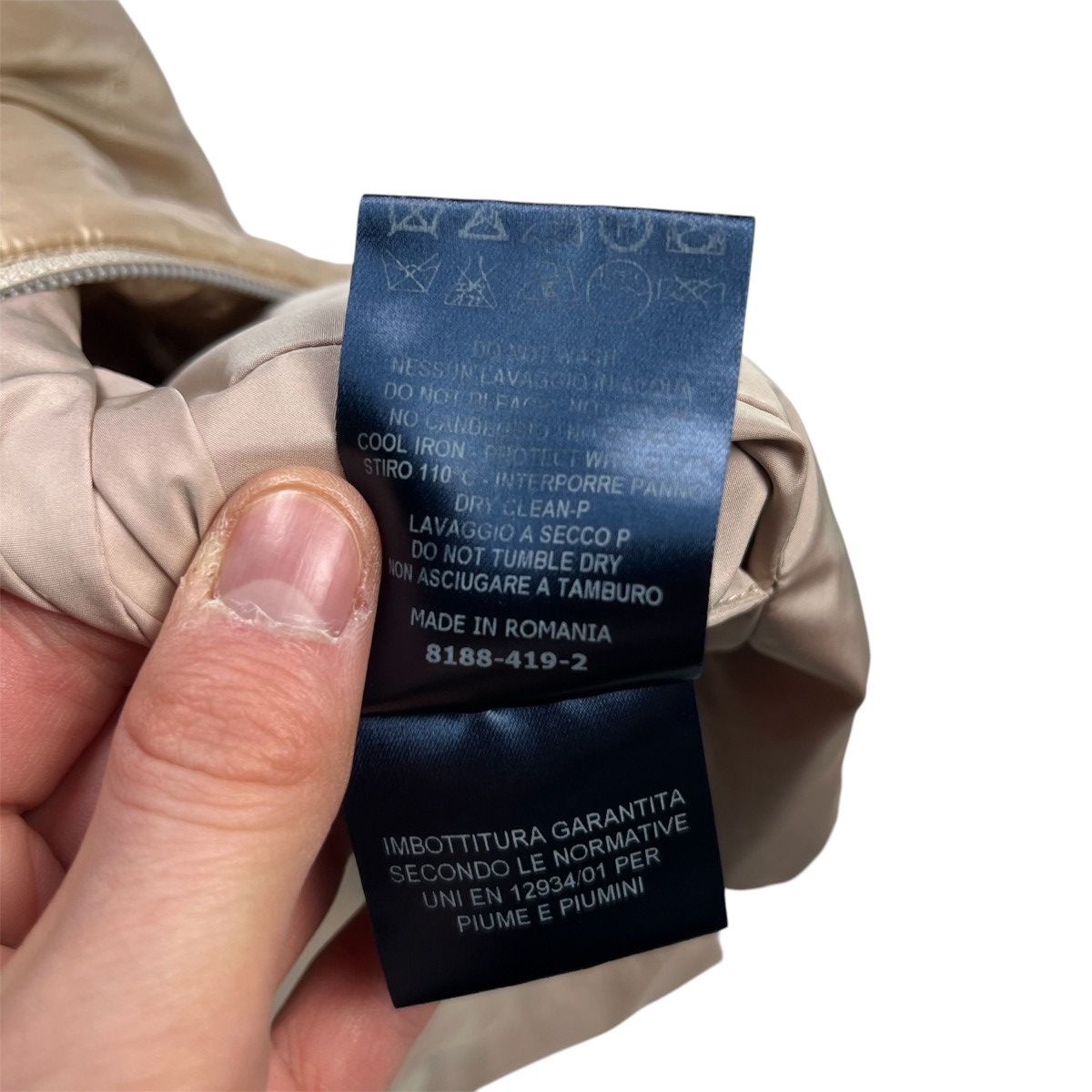 Herno × Vintage Herno Vintage Luxury Puffer Jacket Light Beige Size L / US 10 / IT 46 - 9 Thumbnail