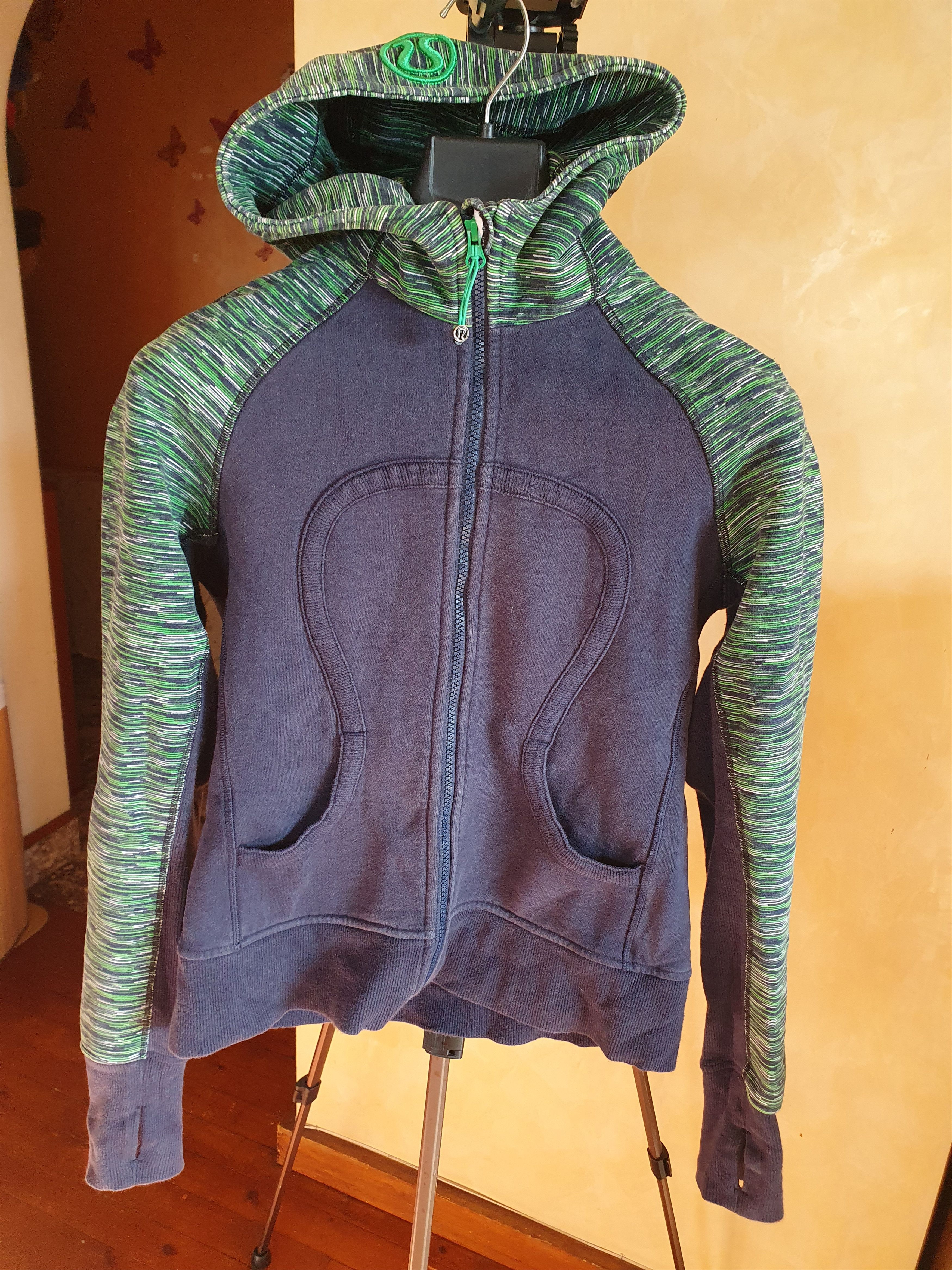 Lululemon Lululemon Scuba Jacket Blue Green Hoodie sz 8 Size M / US 6-8 / IT 42-44 - 7 Thumbnail