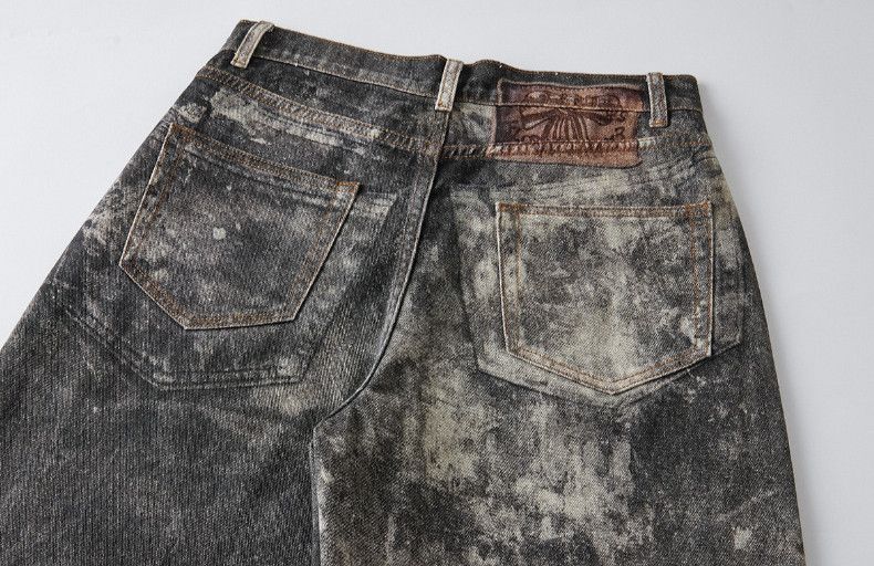 Japanese Brand × Jean High street splash ink male jeans Size US 31 - 8 Thumbnail