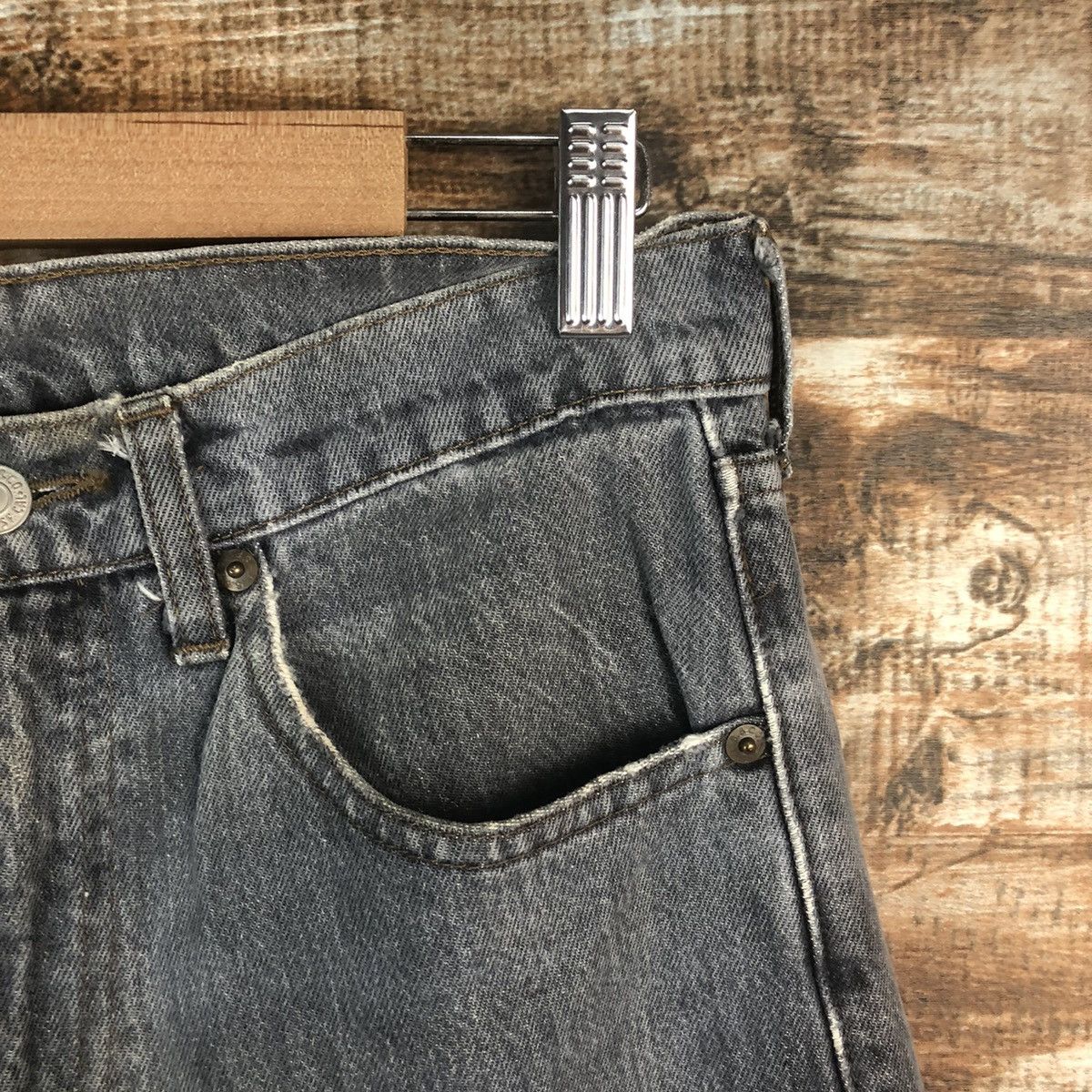 Levi's DLL Levis 503 vintage faded Gray Denim Pants #C284 Size US 30 / EU 46 - 8 Thumbnail