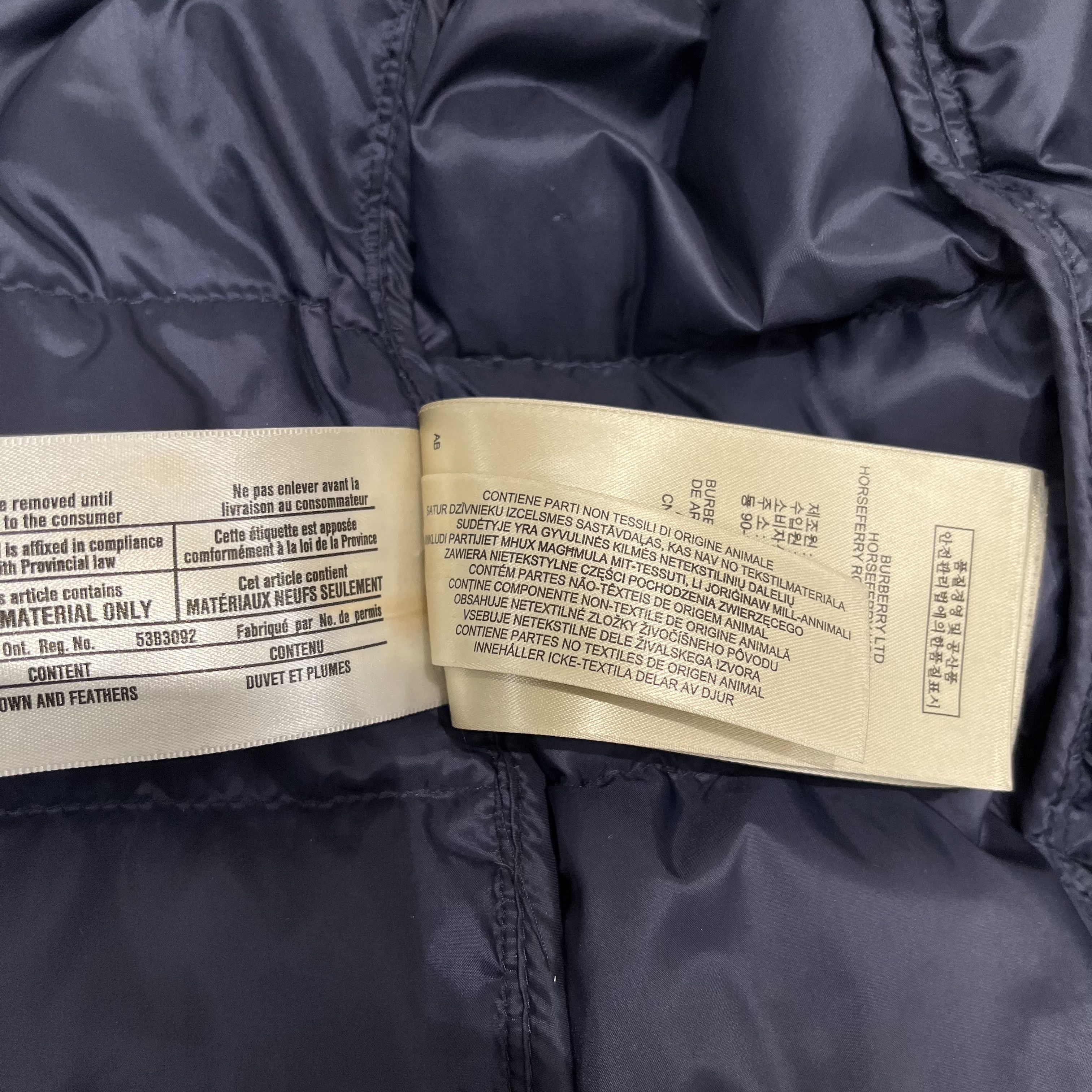 Burberry Burberry Lightweight Navy Puffer Jacket Size US L / EU 52-54 / 3 - 17 Thumbnail