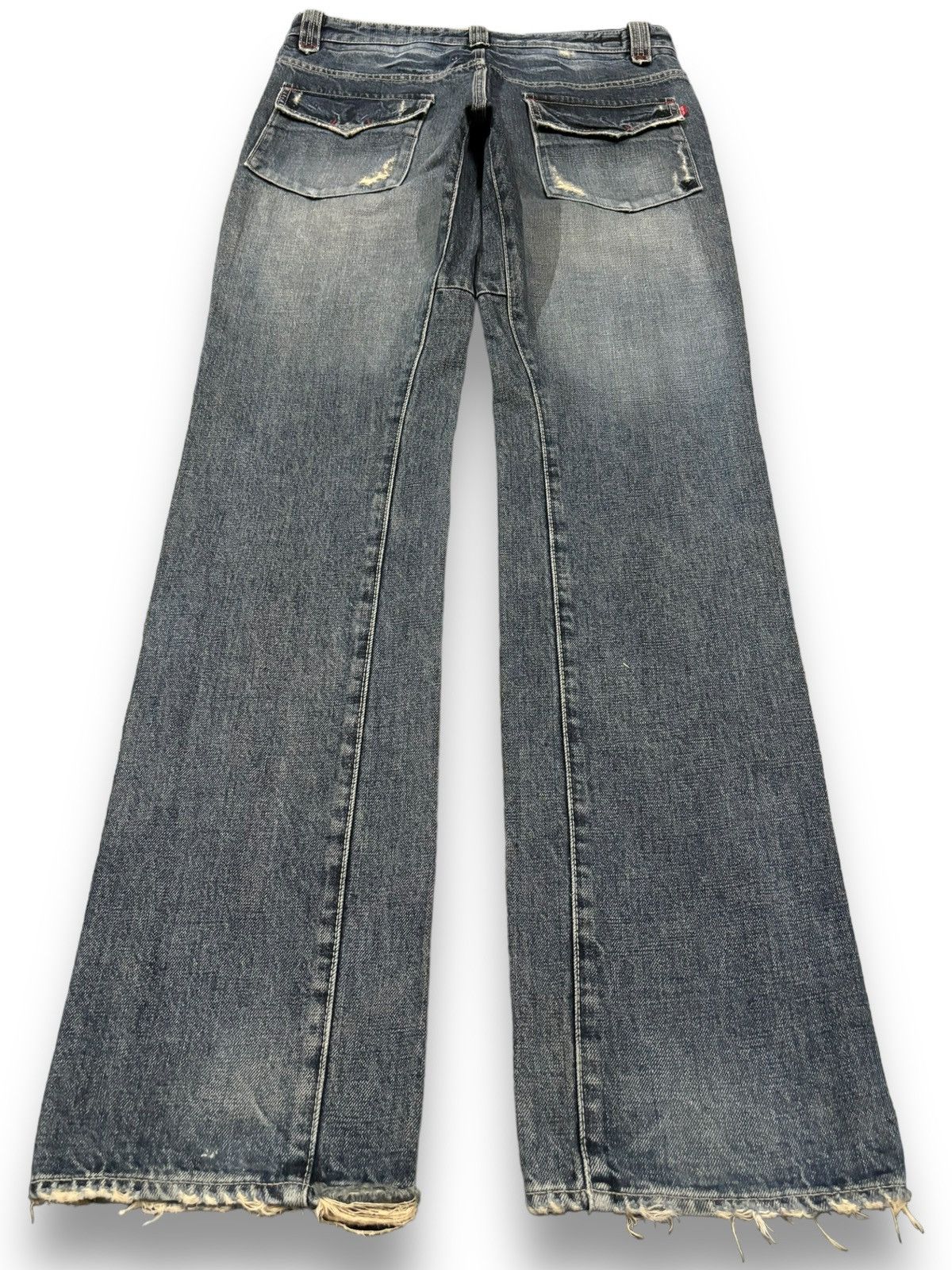 Hysteric Glamour Vintage Japanese Brand Bartack Studded Distressed Punk Jeans Size US 32 / EU 48 - 2 Thumbnail