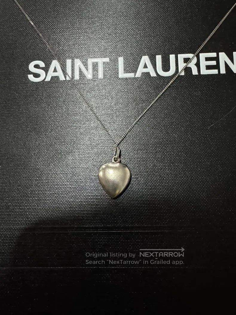Saint Laurent Paris Saint Laurent Paris Peace Dove Necklace with Heart Pendant Size ONE SIZE - 3 Thumbnail