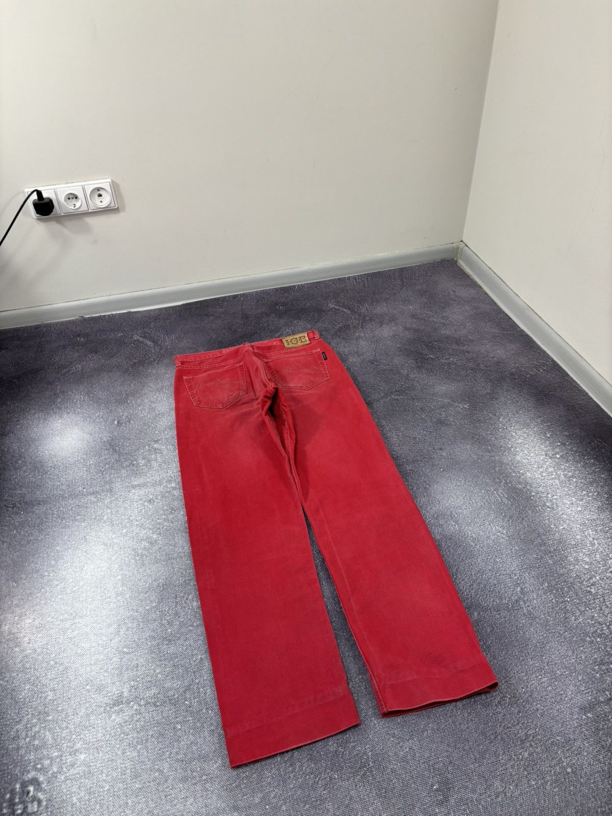 Iceberg Vintage Iceberg Sport Men’s Red Luxury Denim Baggy Jeans Size US 32 / EU 48 - 13 Thumbnail