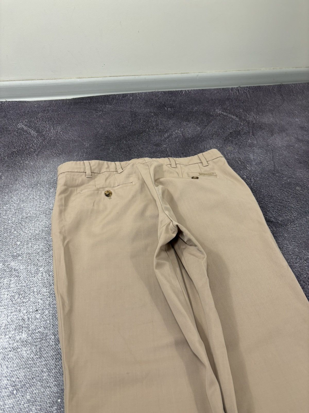 Prada Prada Women’s Straight Fit Beige Luxury Wool Pants Size 28" / US 6 / IT 42 - 12 Thumbnail