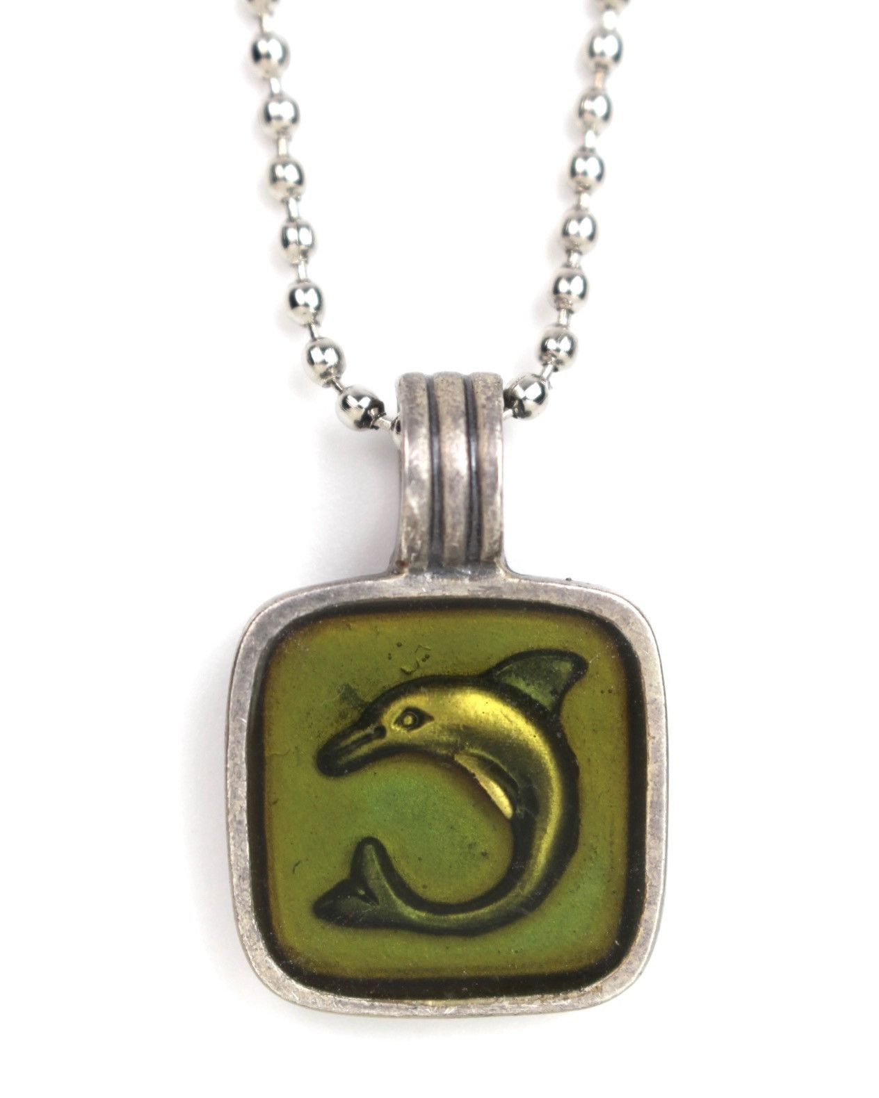 Hysteric Glamour 2000S BICO AUSTRALIA DOLPHIN GREEN ENAMEL PENDANT NECKLACE Size ONE SIZE - 1 Thumbnail