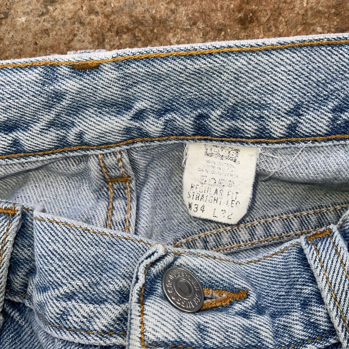 Levi's × Vintage Vintage Thrashed 90 Levi’s Made In USA 505 Denim Jean Pants Size US 34 / EU 50 - 6 Thumbnail