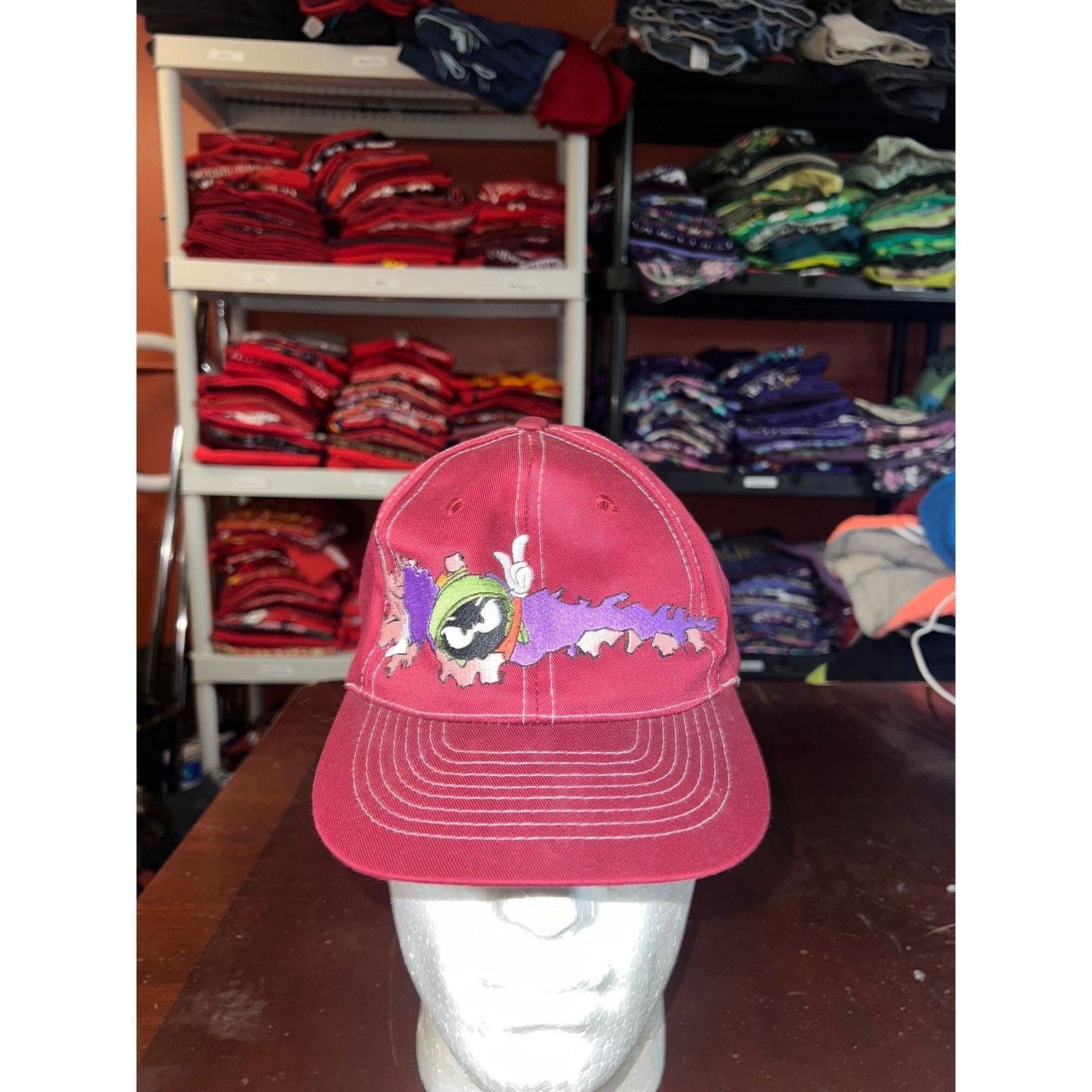 Vintage Vintage Marvin The Martian Hat Snapback Six Flags VTG Cap Size ONE SIZE - 1 Thumbnail