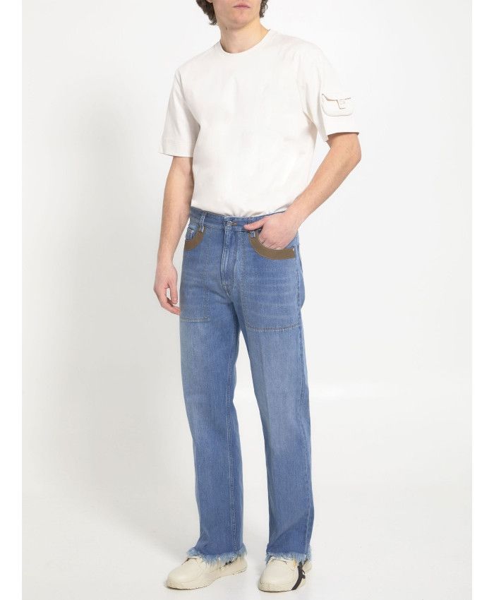Fendi o1loc1c0824 Trousers in Blue Size US 36 / EU 52 - 2 Thumbnail