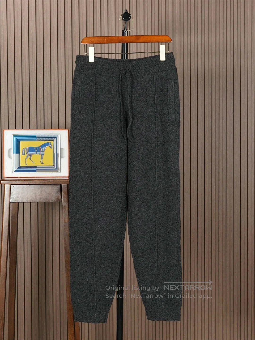 Agnona Agnona Men's Dark Gray Cashmere Set. Size US 34 / EU 50 - 4 Thumbnail
