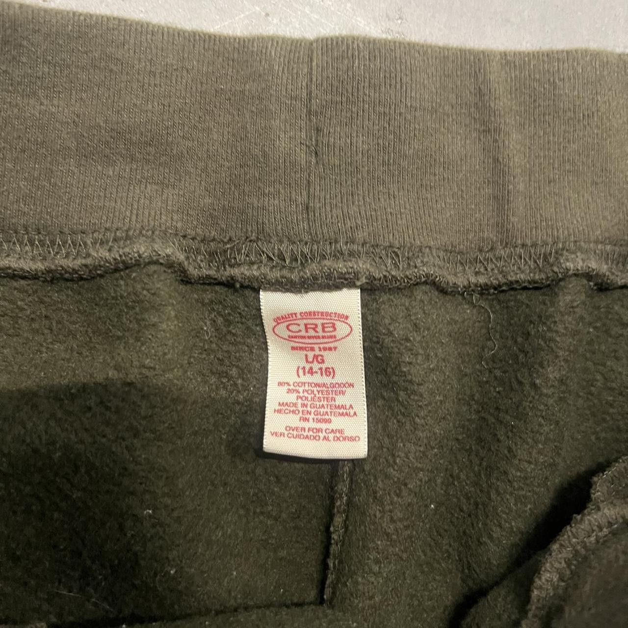 Vintage Vintage Y2K/2000s Green Wide Leg Sweatpants with adjustable waistband and drawstring! Size US 30 / EU 46 - 8 Thumbnail