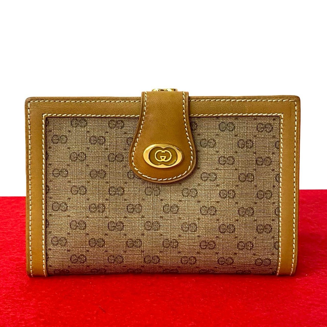 Gucci Gucci Gucci Micro GG Leather Bifold Wallet Leather Short Wallet DUTY FREE for USA Size ONE SIZE - 1 Thumbnail