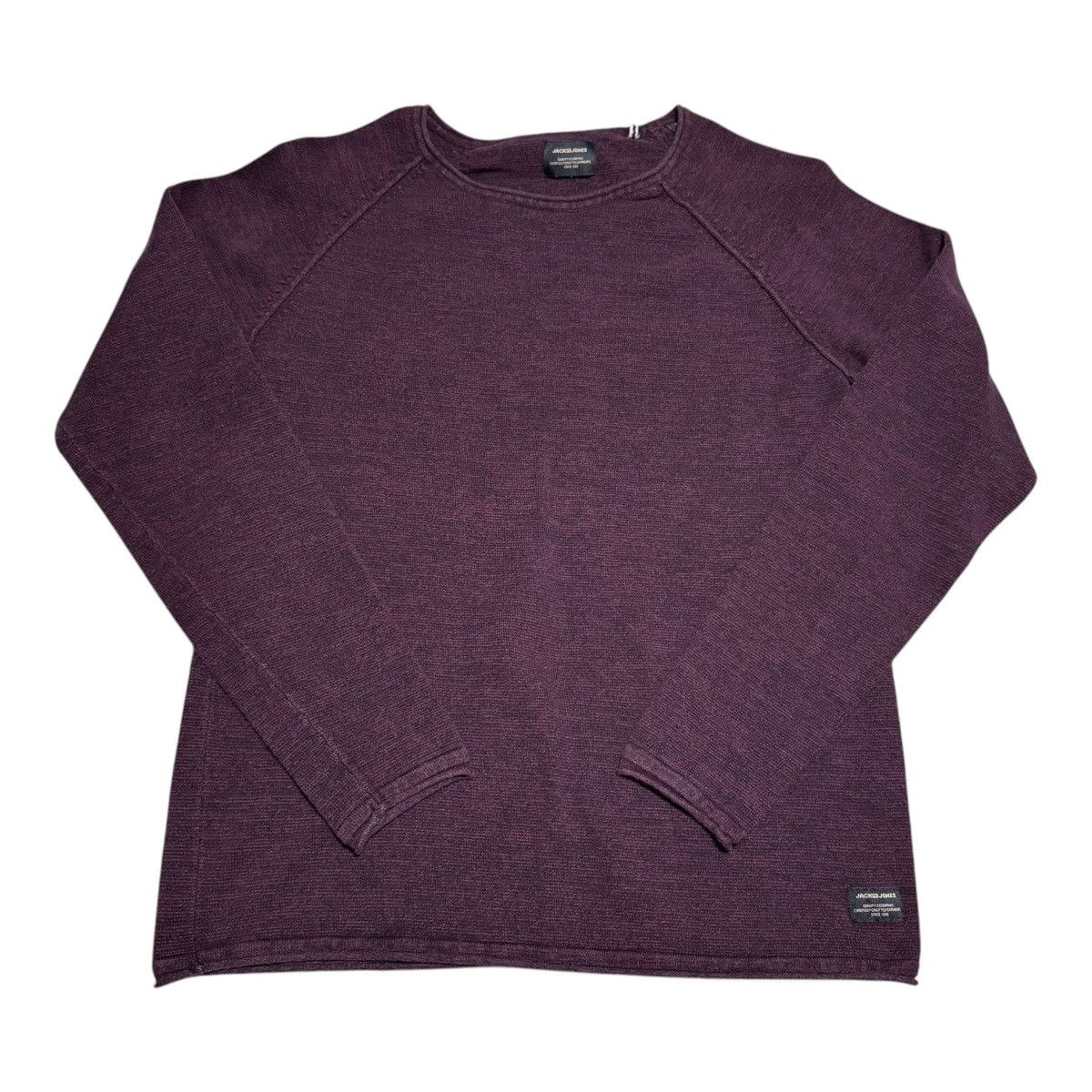Jack & Jones Jack & Jones JJE Union Knit Maroon Lightweight Sweatshirt S Size US S / EU 44-46 / 1 - 1 Thumbnail