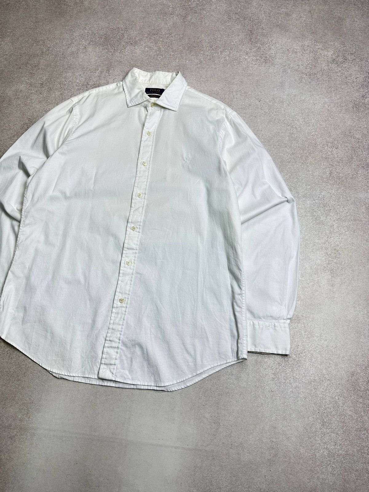 Polo Ralph Lauren Vintage Polo Ralph Lauren White Suit Shirt Rare L Size US L / EU 52-54 / 3 - 2 Thumbnail