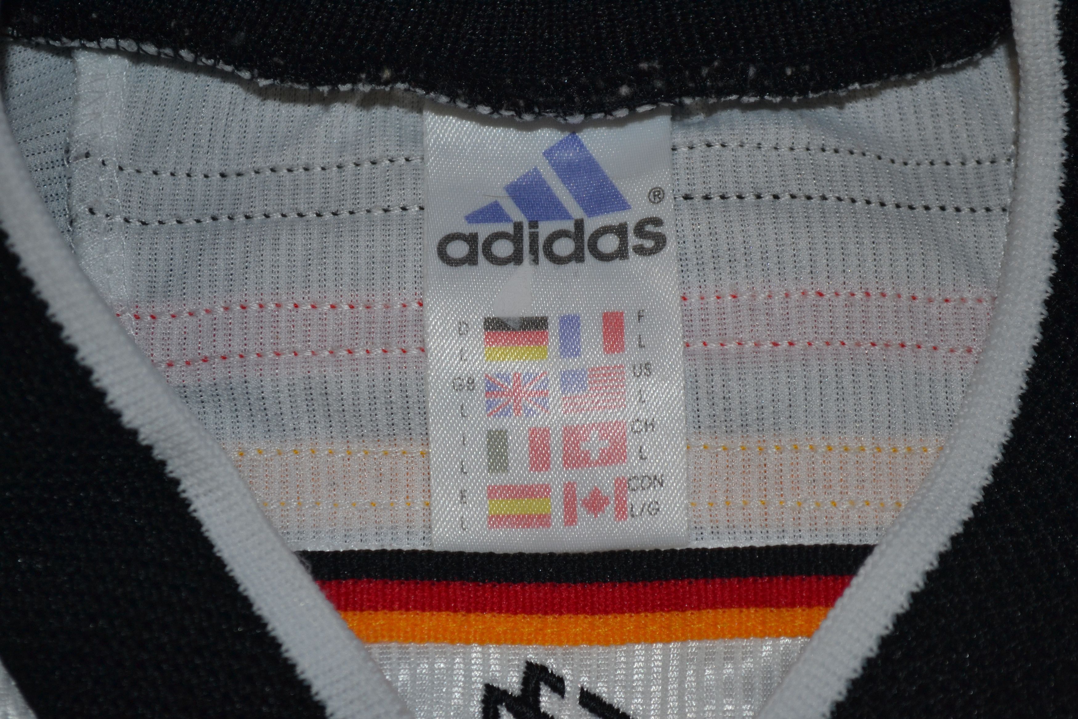 Adidas Original 1998/1999 Germany National Team Home Shirt Size US L / EU 52-54 / 3 - 7 Thumbnail
