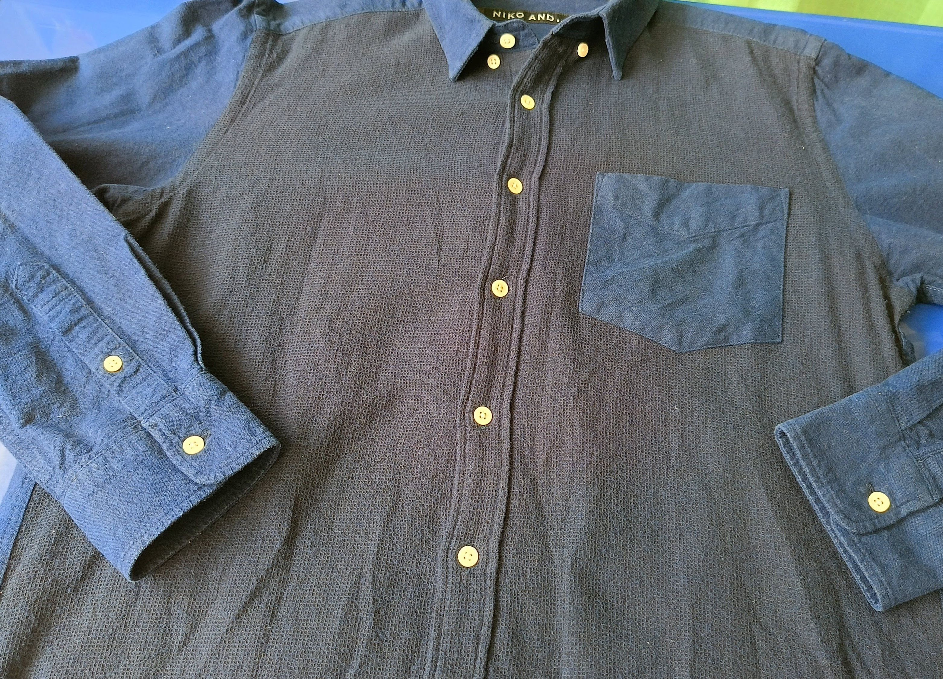 Other Niko and ... indigo navy blue two tone medium shirt Size US M / EU 48-50 / 2 - 13 Thumbnail
