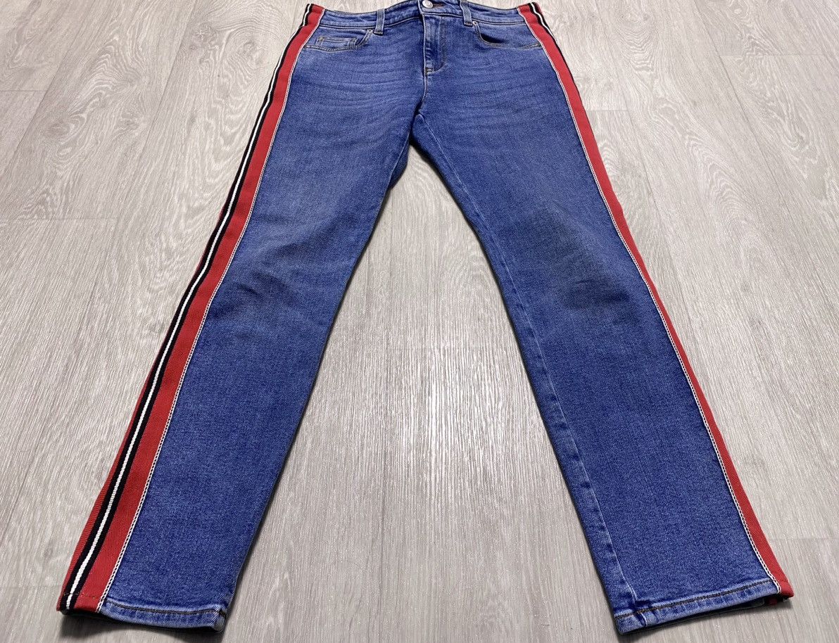 Alexander McQueen 2018 Alexander McQueen Side Stripe Washed Skinny Jeans Denim Size 26" / US 2 / IT 38 - 9 Thumbnail