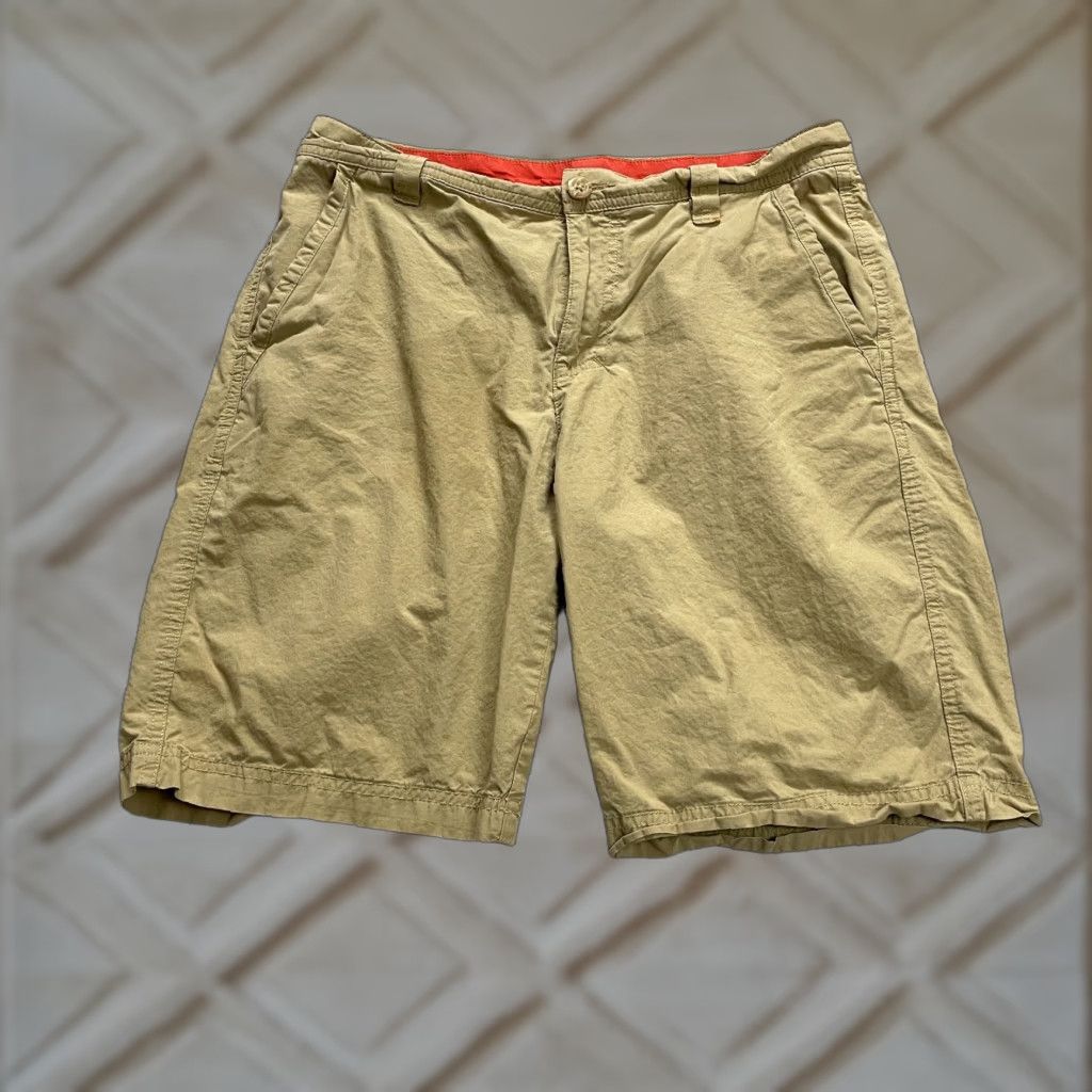Vintage Columbia Chino Shorts Men's 32 Brown Cotton Flat Front Slash Pocket Summer Outdoor Size US 32 / EU 48 - 1 Thumbnail