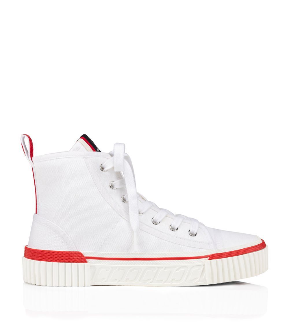 Christian Louboutin o1s1wg110924 Pedro Donna Flats in White Size US 6 / IT 36 - 1 Thumbnail