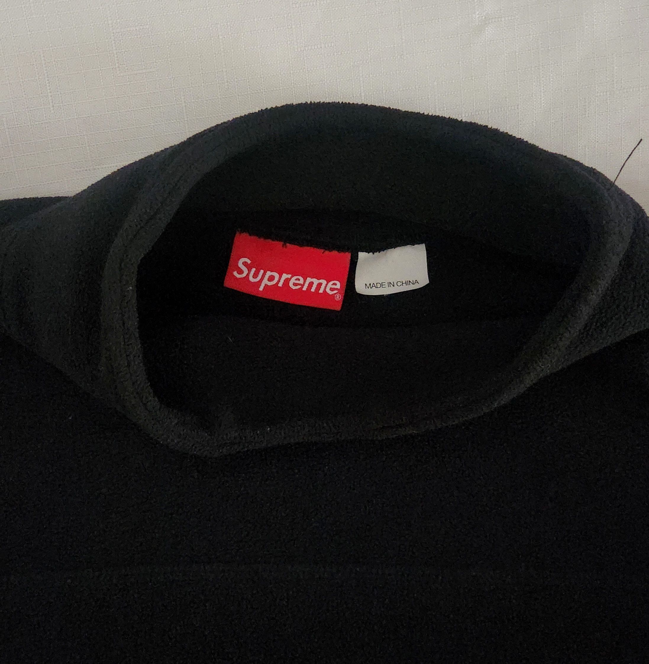 Supreme Supreme x Polartec Mock Neck Pullover Black White sweater S Size US S / EU 44-46 / 1 - 4 Thumbnail