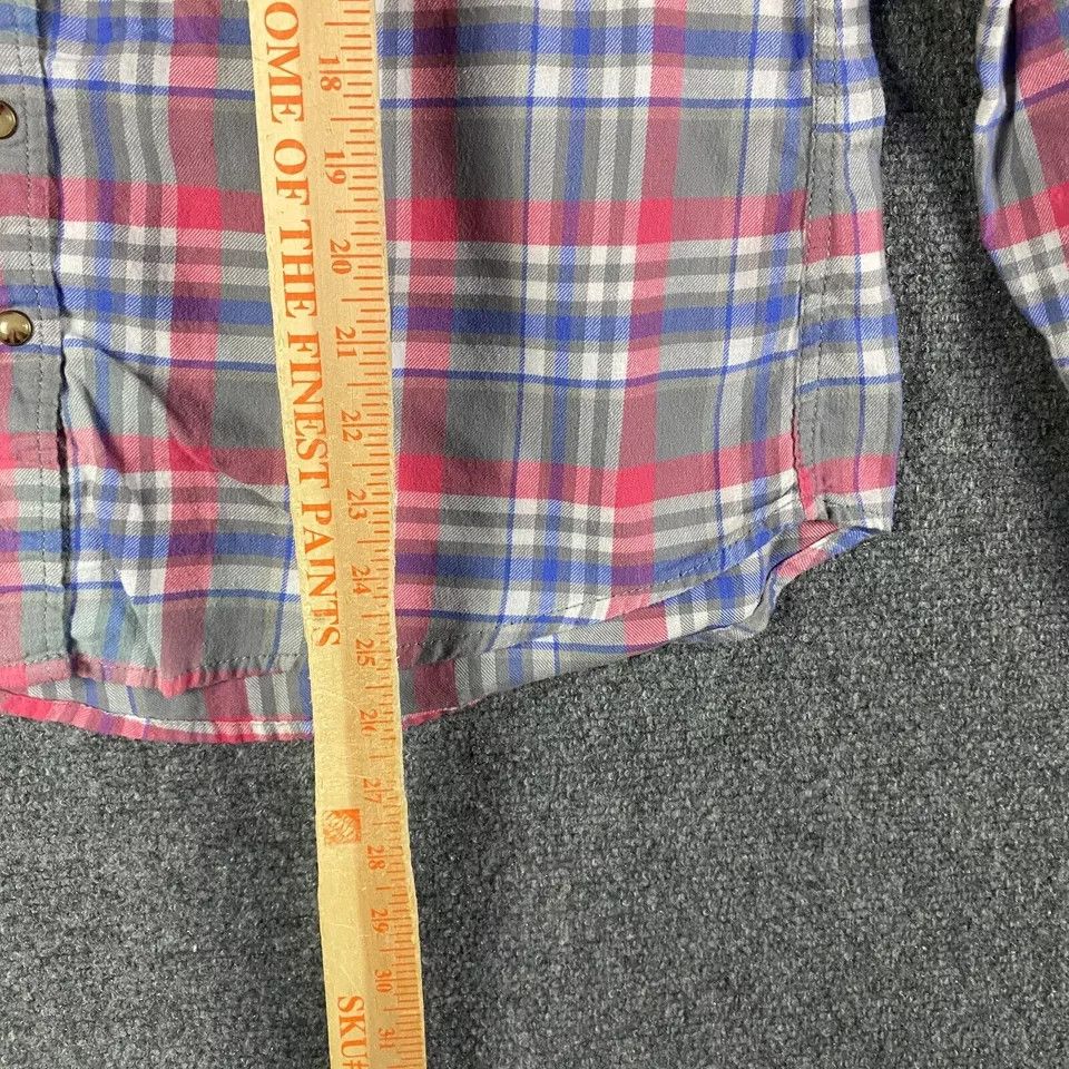 Other Jachs Girlfriend Top Women's Pearl Snap Flannel Cotton L Size L / US 10 / IT 46 - 5 Thumbnail