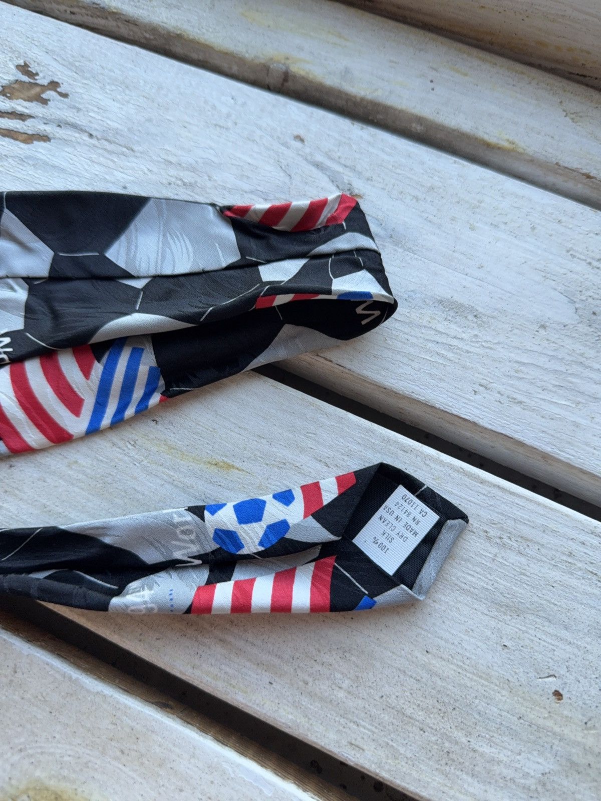 UEFA × Vintage Vintage USA 94 World Cup Soccer Tie RM Style Football Size ONE SIZE - 7 Thumbnail