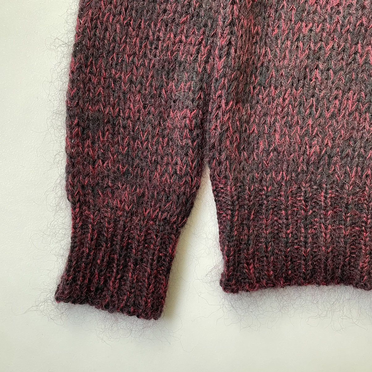 Comme des Garcons A/W 14 Red/Black Mohair Sweater Size US S / EU 44-46 / 1 - 5 Thumbnail