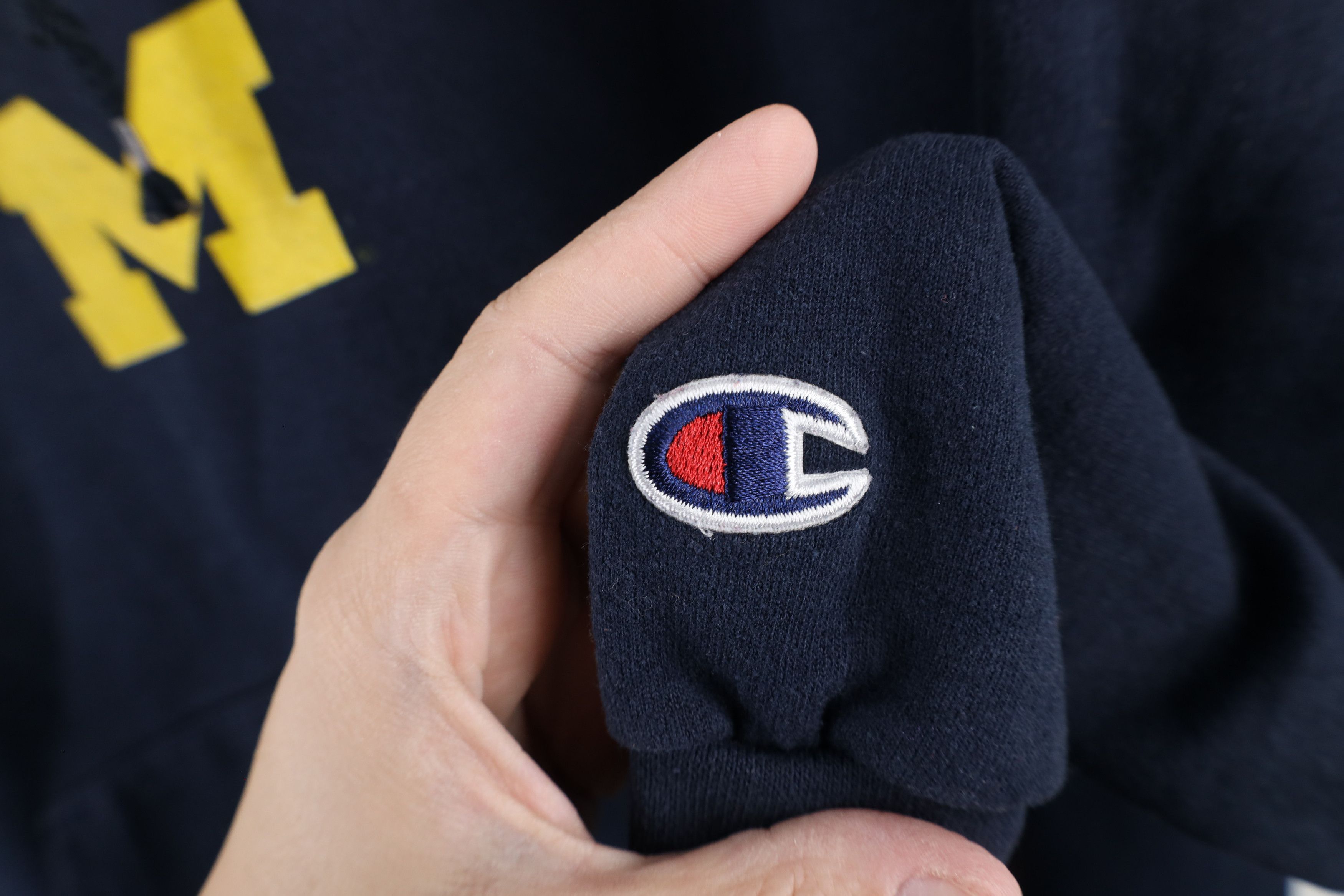 Champion × Vintage Vintage Champion Out University of Michigan Hoodie Blue Size US M / EU 48-50 / 2 - 4 Thumbnail