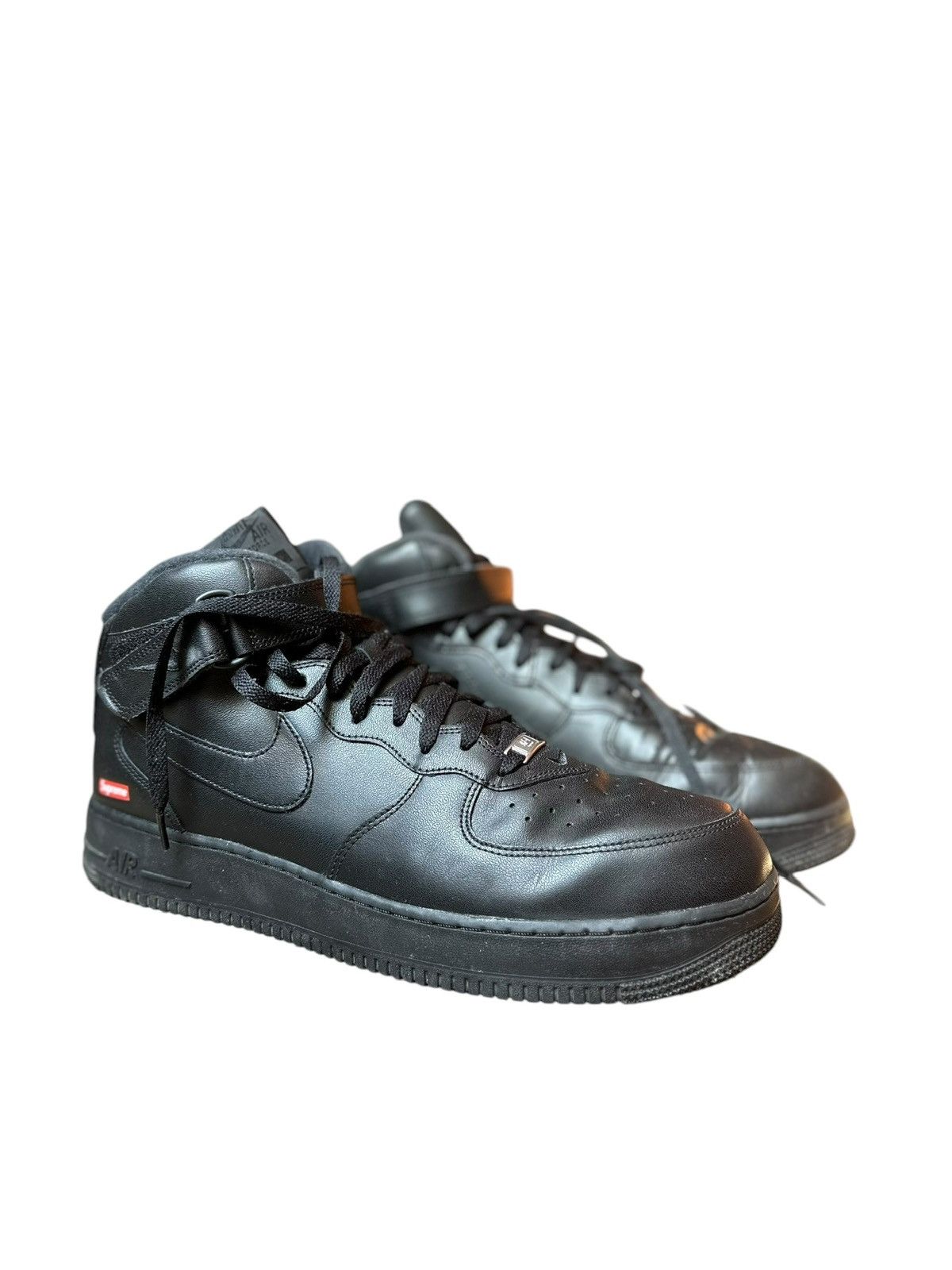 Nike × Supreme Nike x supreme air force high black very rare Size US 15 / EU 48 - 1 Thumbnail