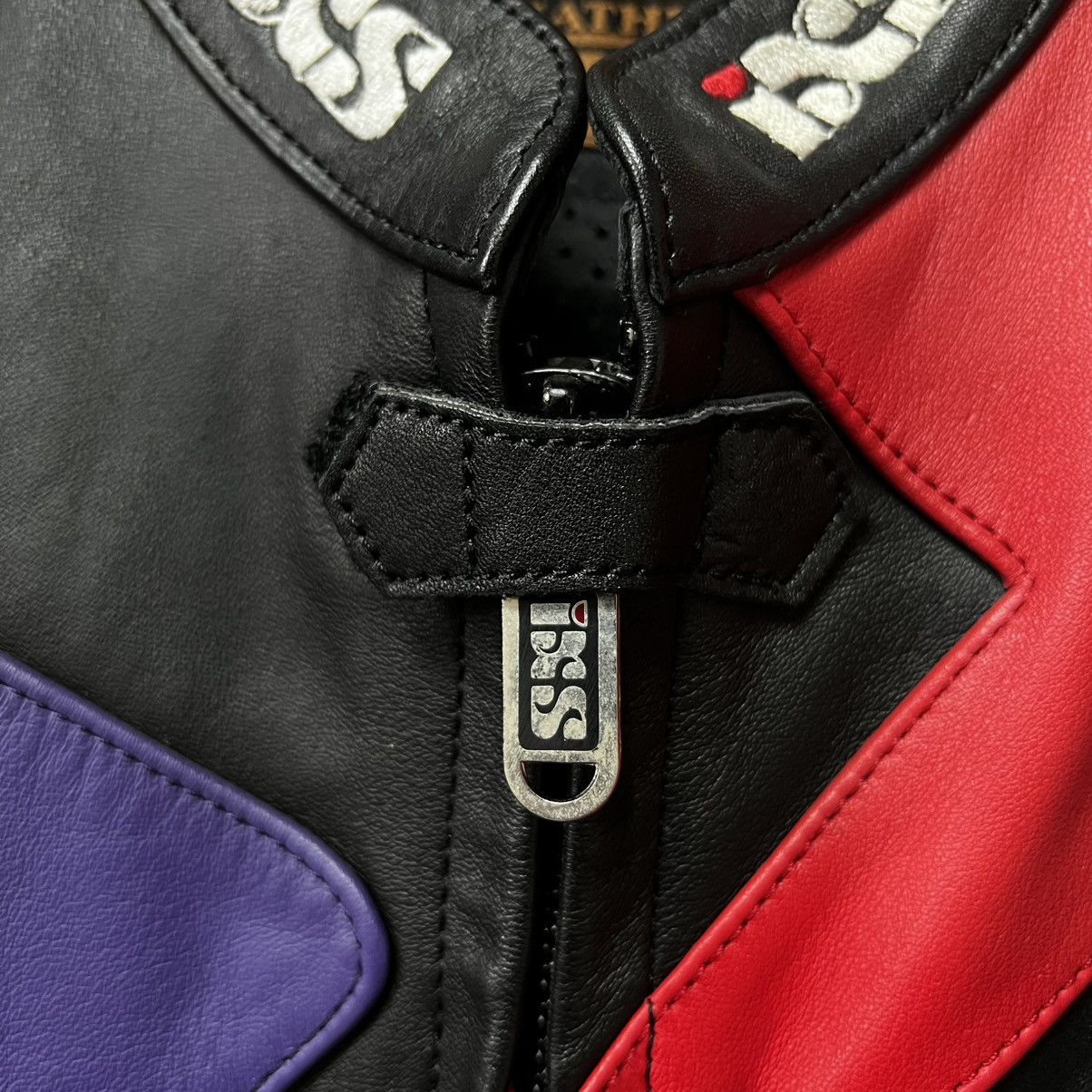 Leather iXS Motorcycle Leather Jacket Racing y2k Size M / US 6-8 / IT 42-44 - 14 Thumbnail