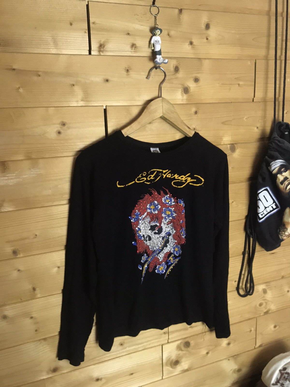 Ed Hardy Vintage Ed Hardy skull stretch long sleeve shirt Size S / US 4 / IT 40 - 2 Thumbnail