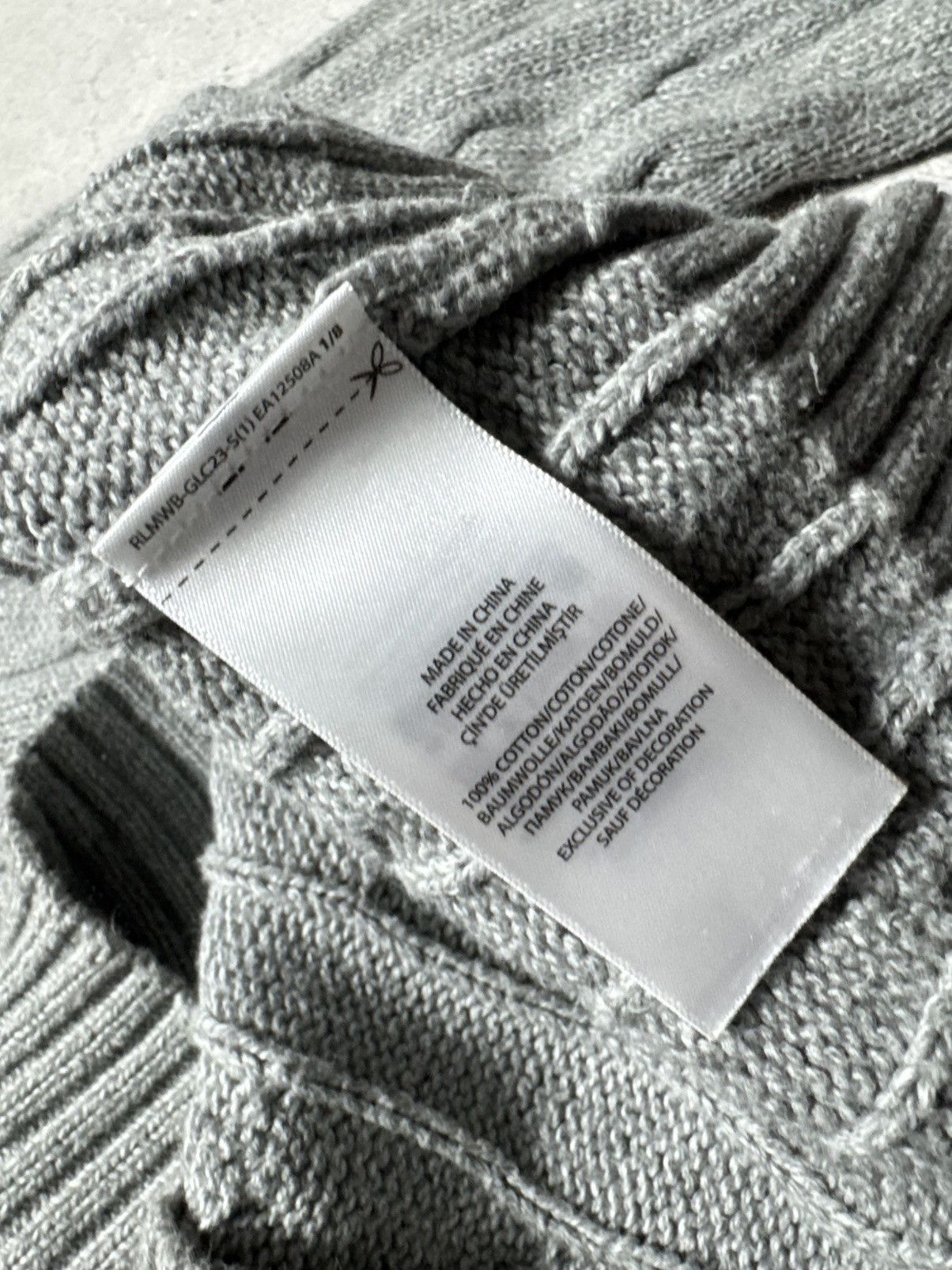 Polo Ralph Lauren Polo Ralph Lauren Knitted Sweater Grey Size XL Size US XL / EU 56 / 4 - 6 Thumbnail