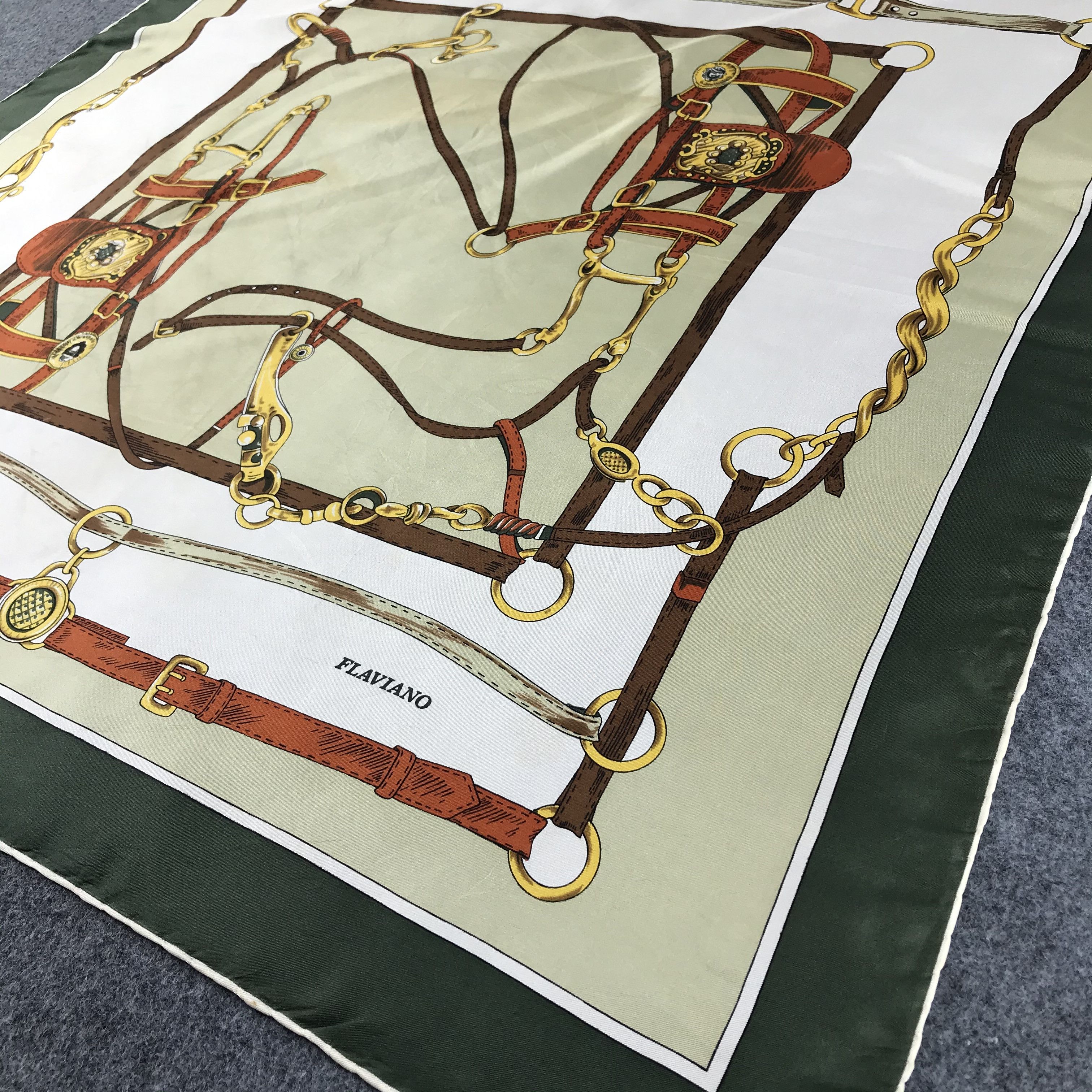 Vintage Vintage Flaviano Luxury Silk Scarf M62 Size ONE SIZE - 3 Thumbnail