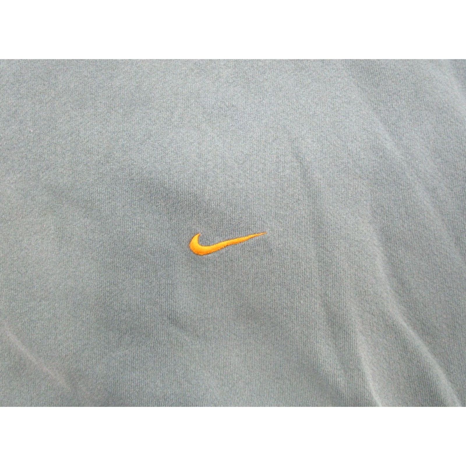 Nike VINTAGE Nike White Tag USA Made Swoosh Pullover Sweatshirt Size XL Green 90s Mens Hoodie Sweatshirt Skater 90s Nike Size US XL / EU 56 / 4 - 4 Thumbnail