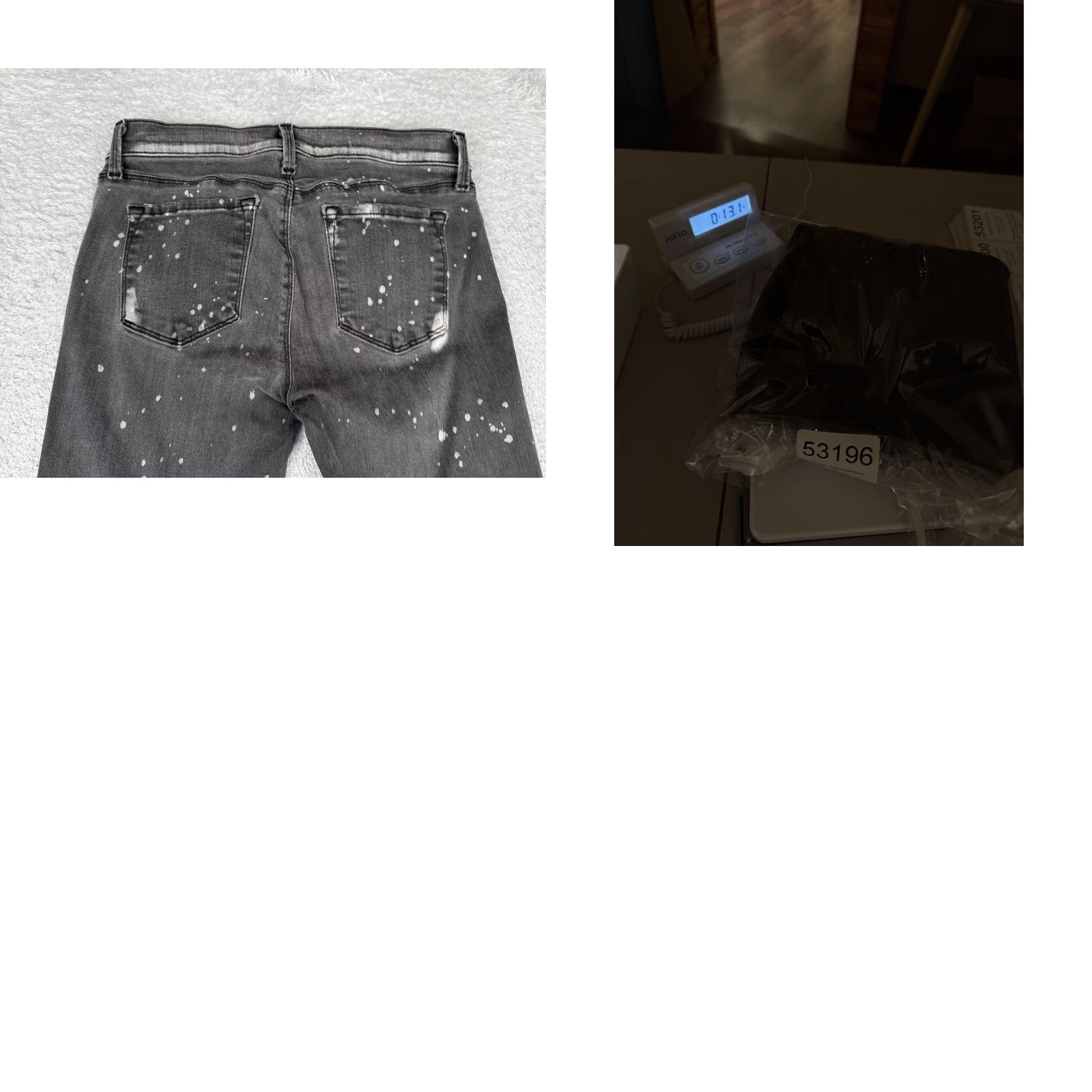 J Brand J Brand Jeans Womens Slim Skinny Crop Outsider Wash Charcoal Gray Denim Distressed 25in Zip 5-Pocket Cotton Blend Spandex Size 42" / US 20 - 11 Thumbnail
