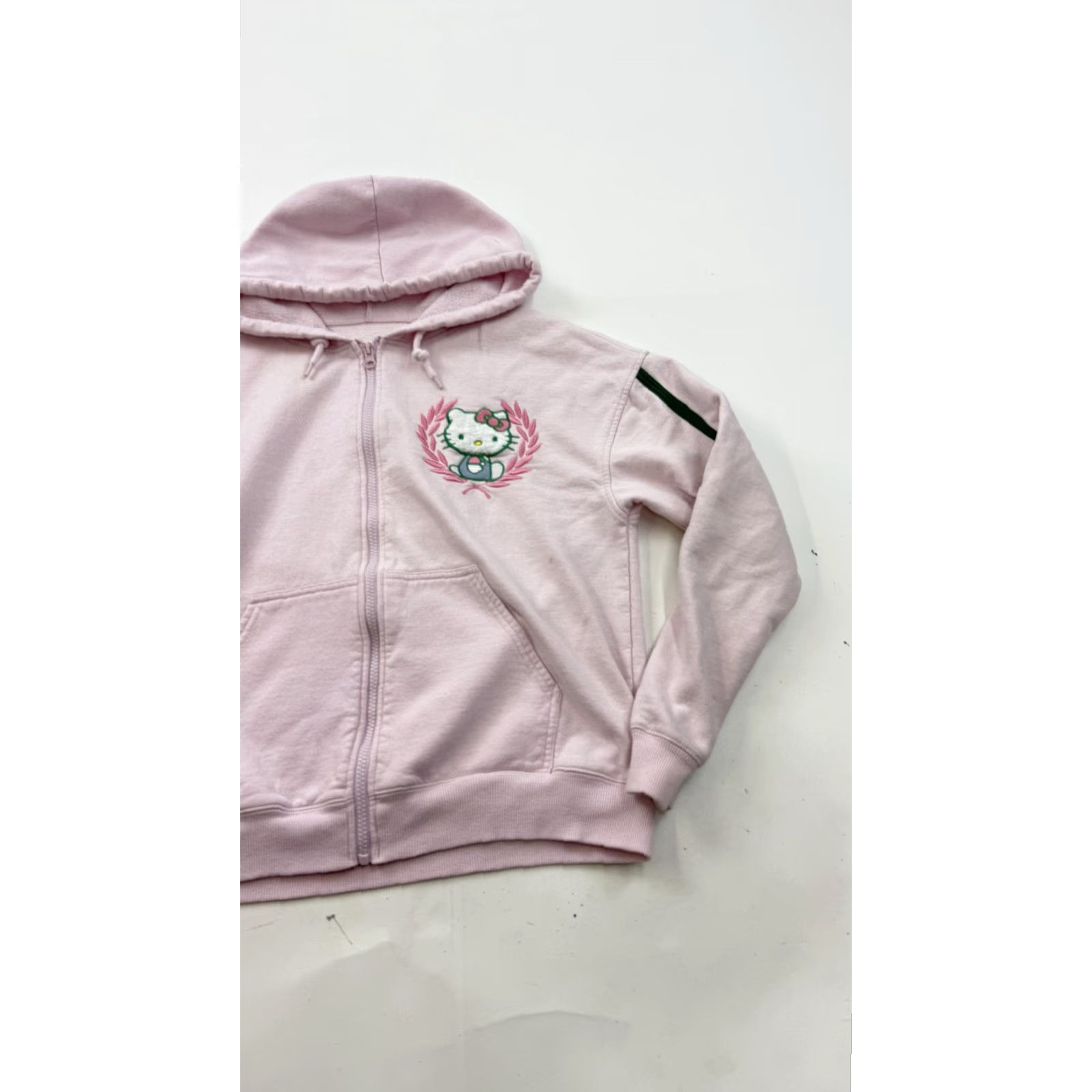 Vintage Sanrio Hello Kitty Hoodie Womens XL Pink Full Zip Fleece Athletic Dept Graphic Size XL / US 12-14 / IT 48-50 - 2 Thumbnail