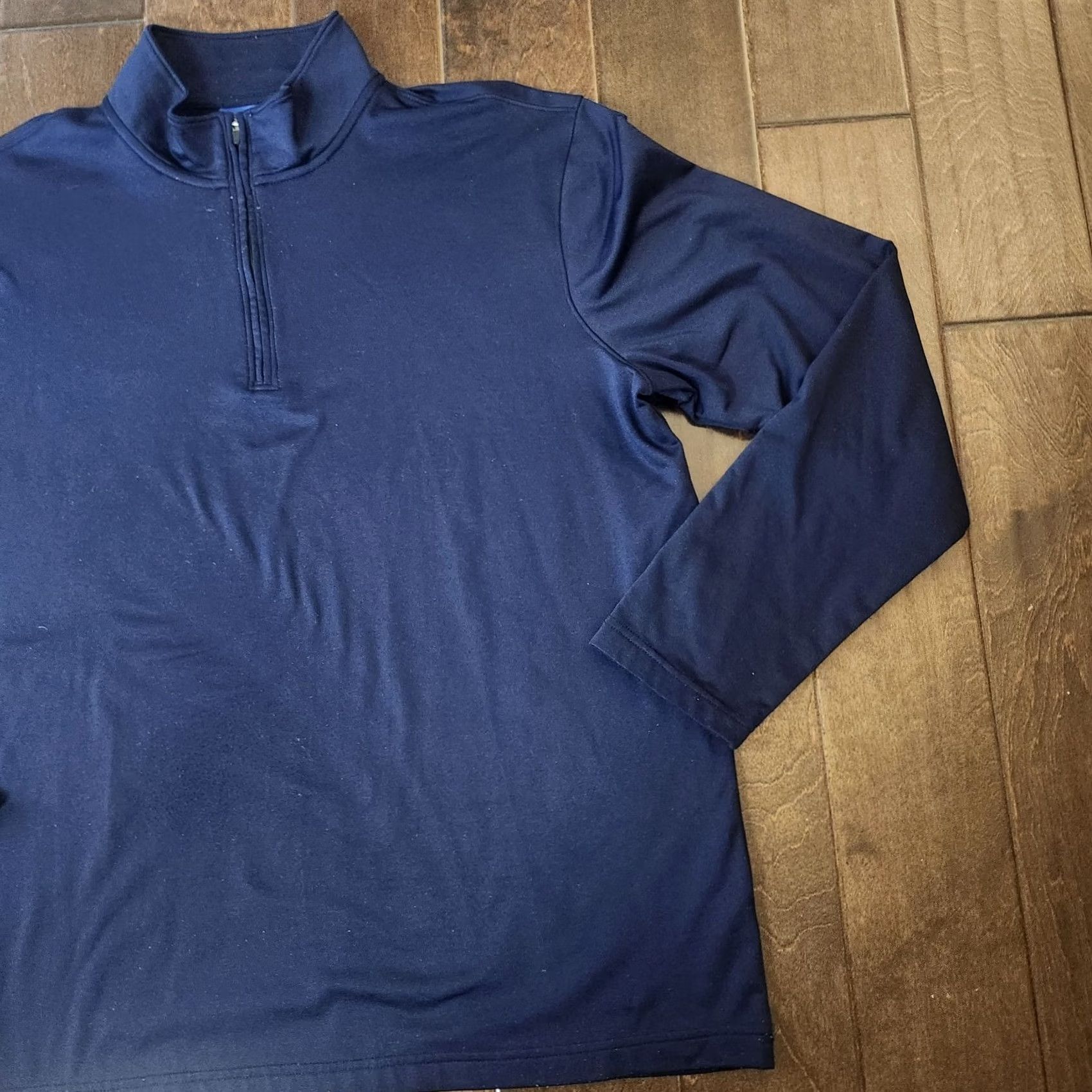 Apt. 9 Apt 9 Mens XL Navy Quarter Zip Pullover Shirt Long Sleeve Size US XL / EU 56 / 4 - 4 Thumbnail