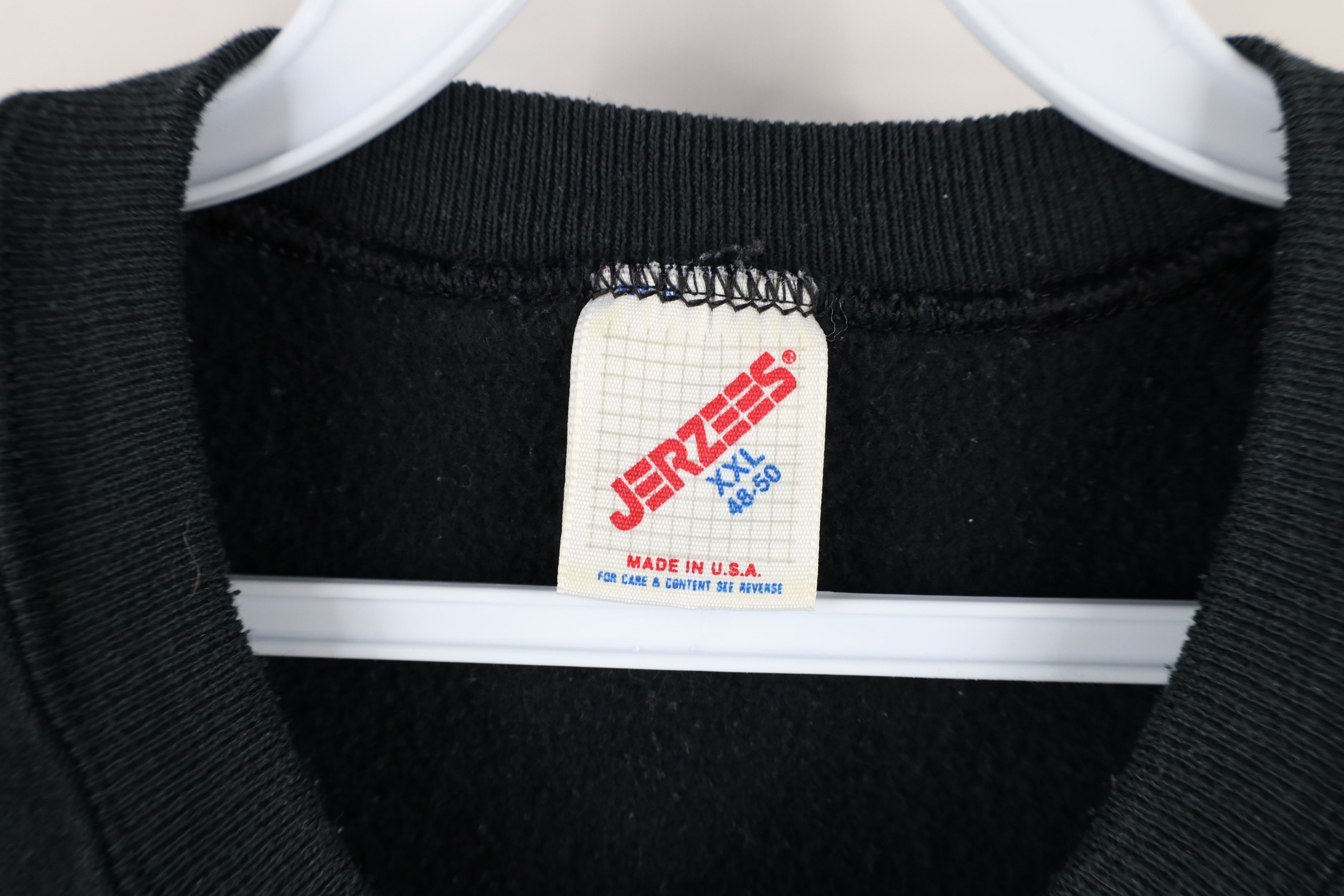 Vintage Vintage 90s Streetwear Blank Crewneck Sweatshirt Black USA Size US XXL / EU 58 / 5 - 4 Thumbnail